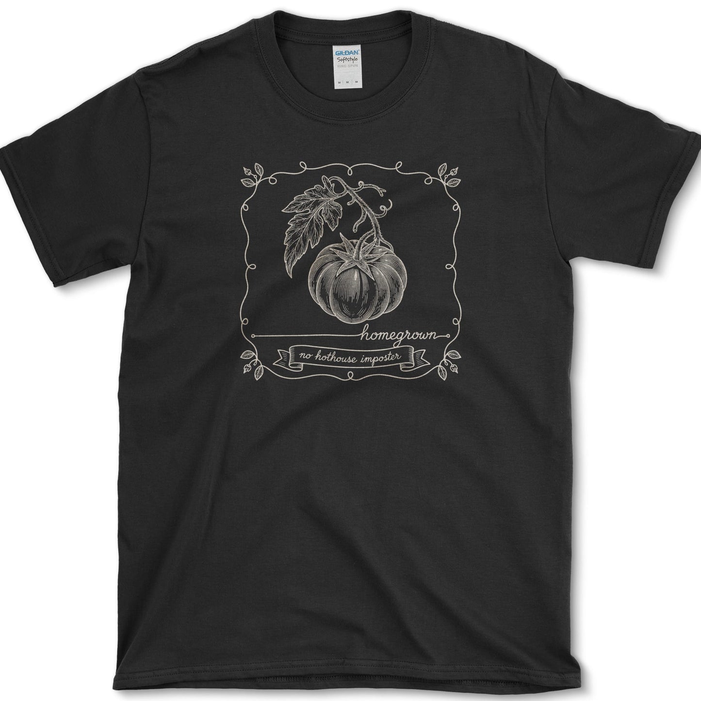 Homegrown Tomato T-Shirt S / Black Essential Tees