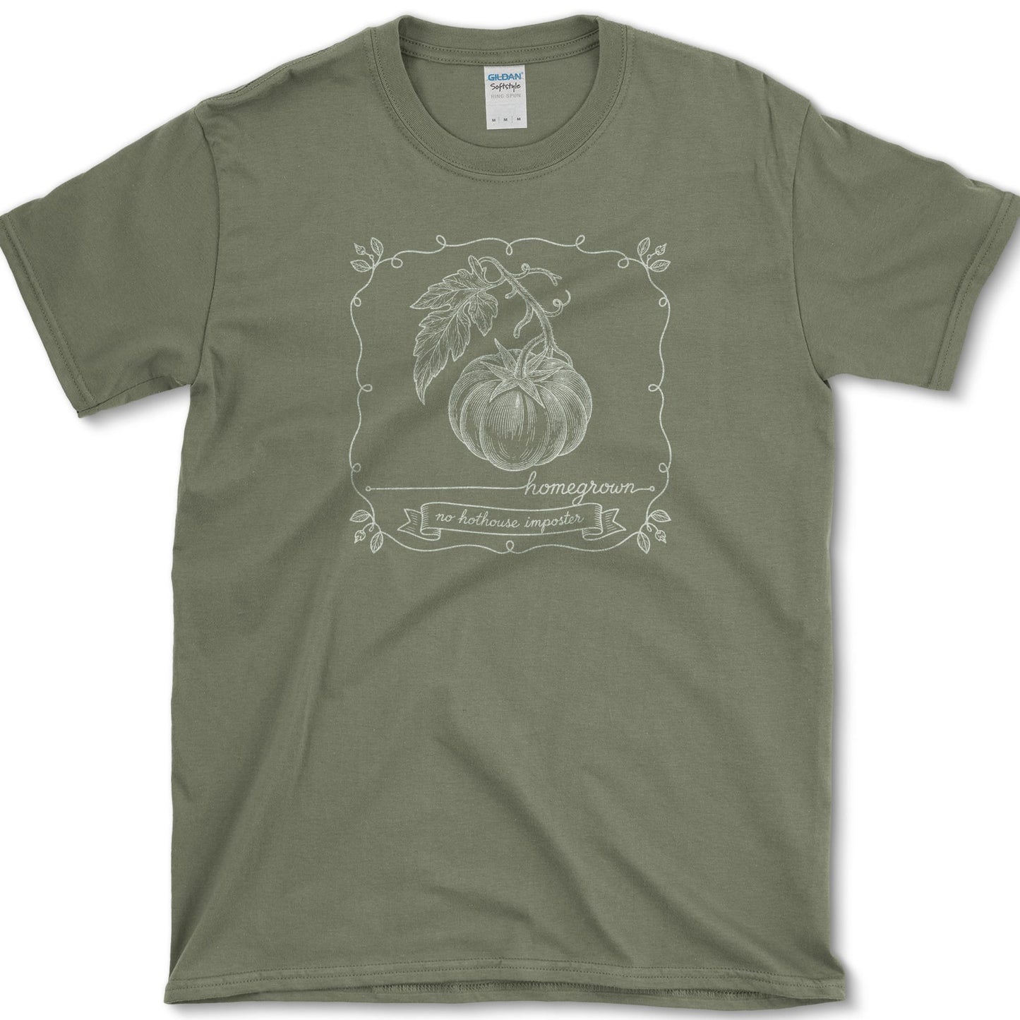 Homegrown Tomato T-Shirt S / Military Green Essential Tees