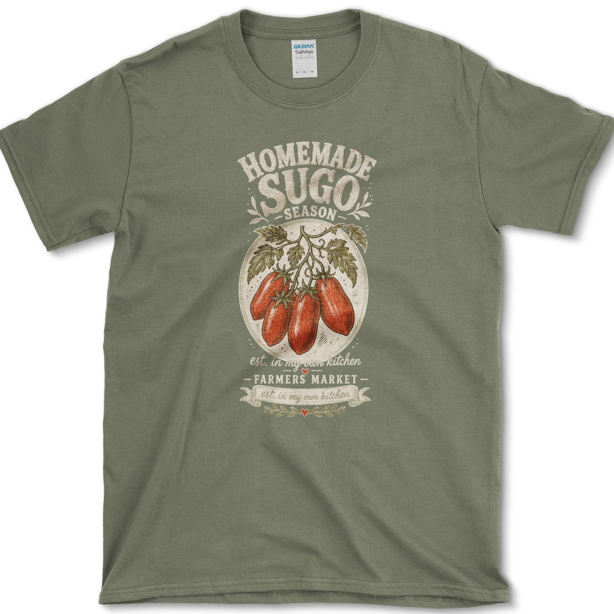 Homemade Sugo T-Shirt S / Military Green Essential Tees