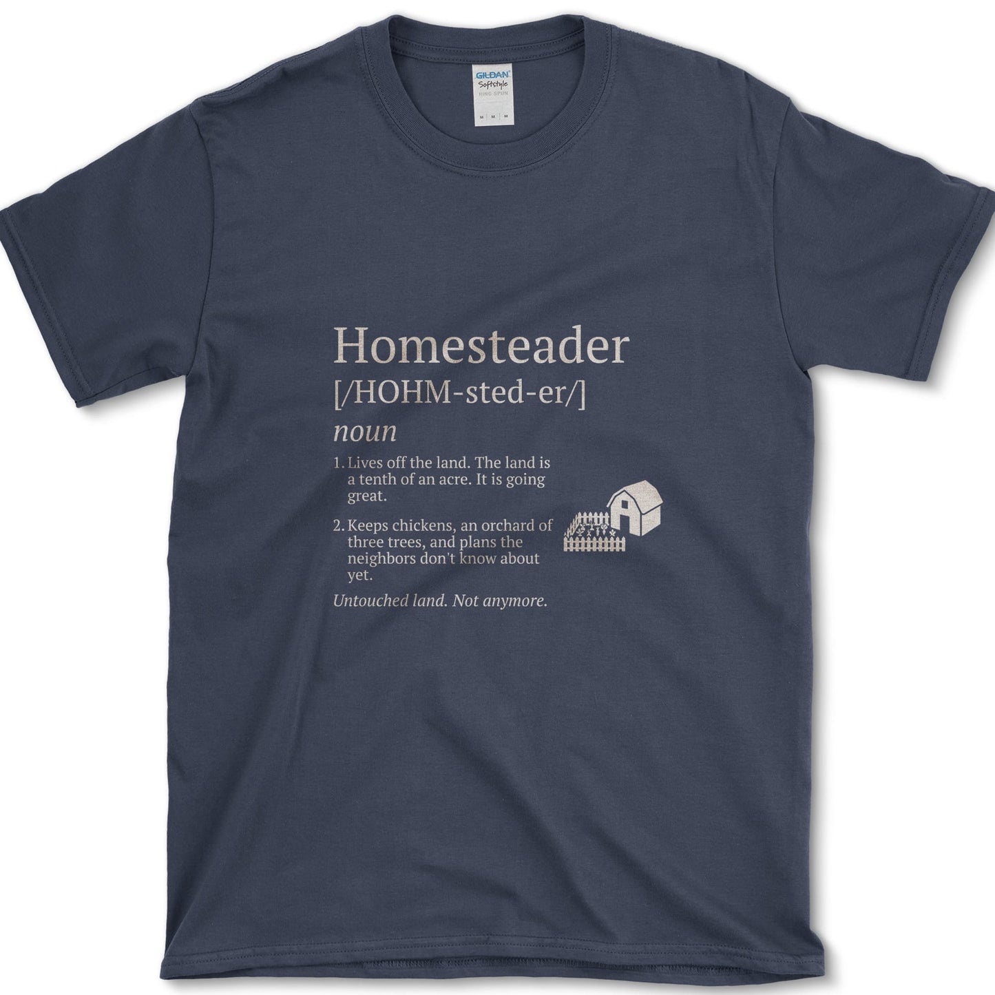Homesteader design featuring homesteader artwork on a t-shirt