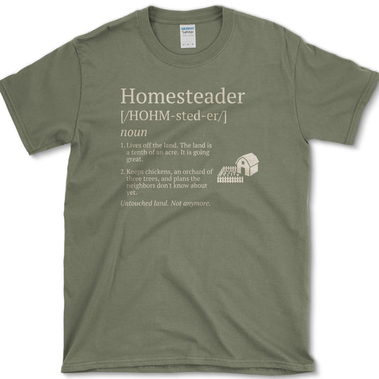Homesteader T-Shirt S / Military Green / Essential Tees Essential Tees
