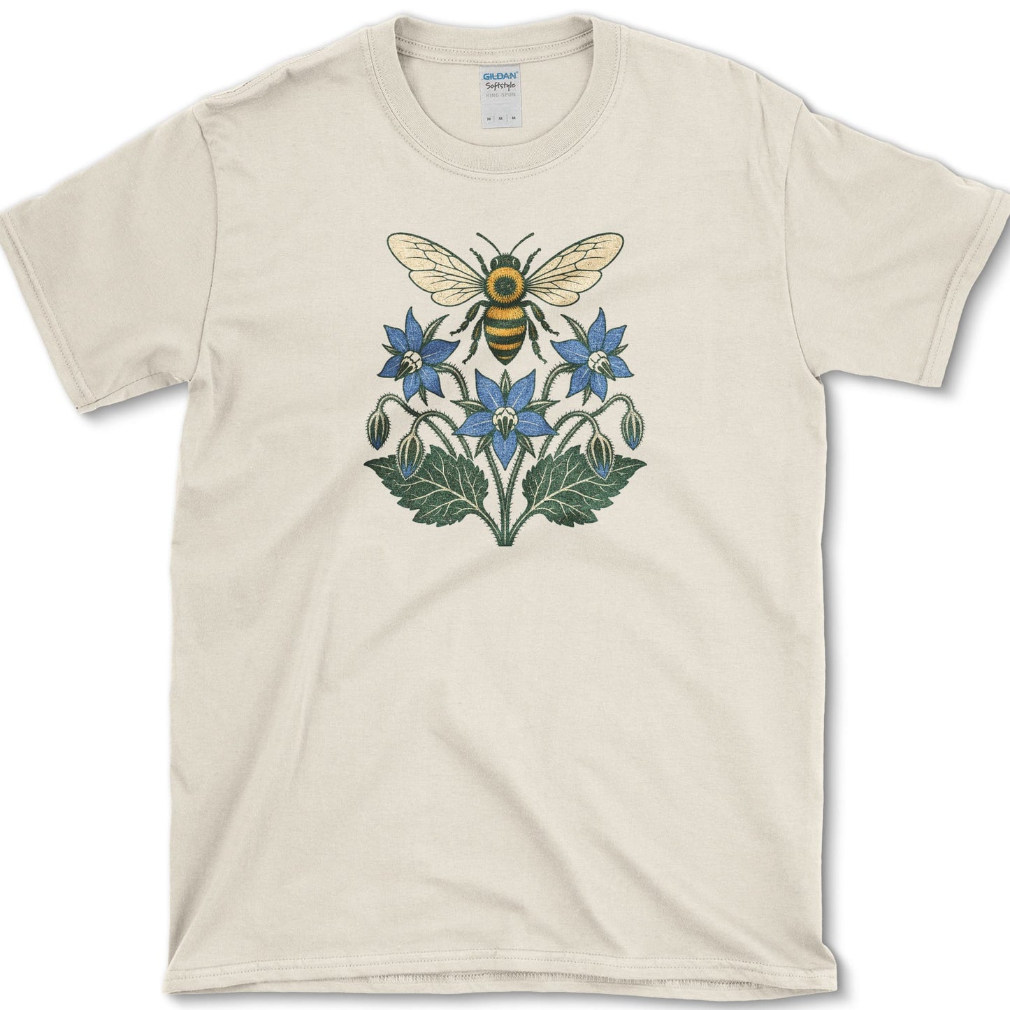 Honeybee Borage T-Shirt S / Natural Essential Tees