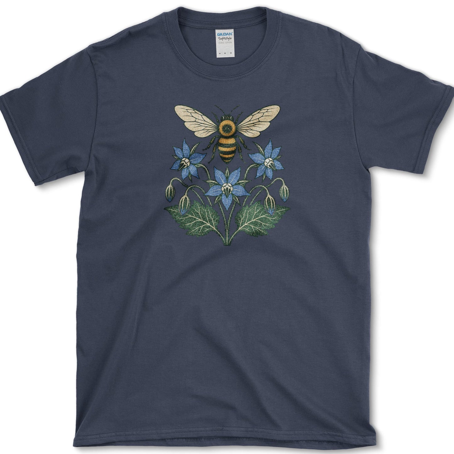 Honeybee Borage T-Shirt S / Navy Essential Tees
