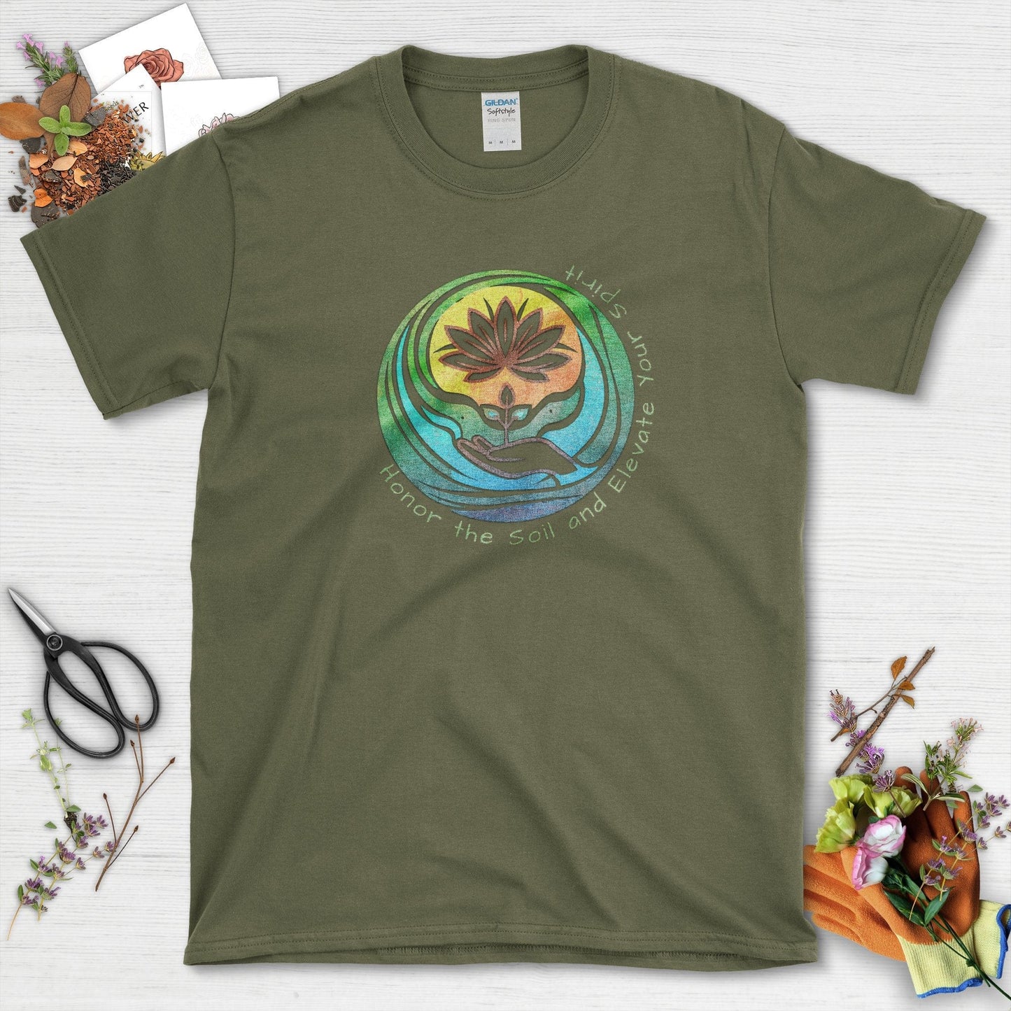 Honor the Soil T-Shirt Military Green / S T-Shirt