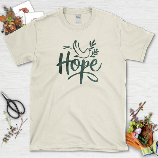Hope Dove Garden T-Shirt Natural / S T-Shirt