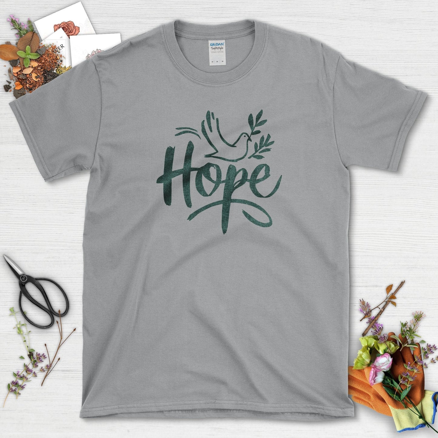 Hope Dove Garden T-Shirt Sport Grey / S T-Shirt