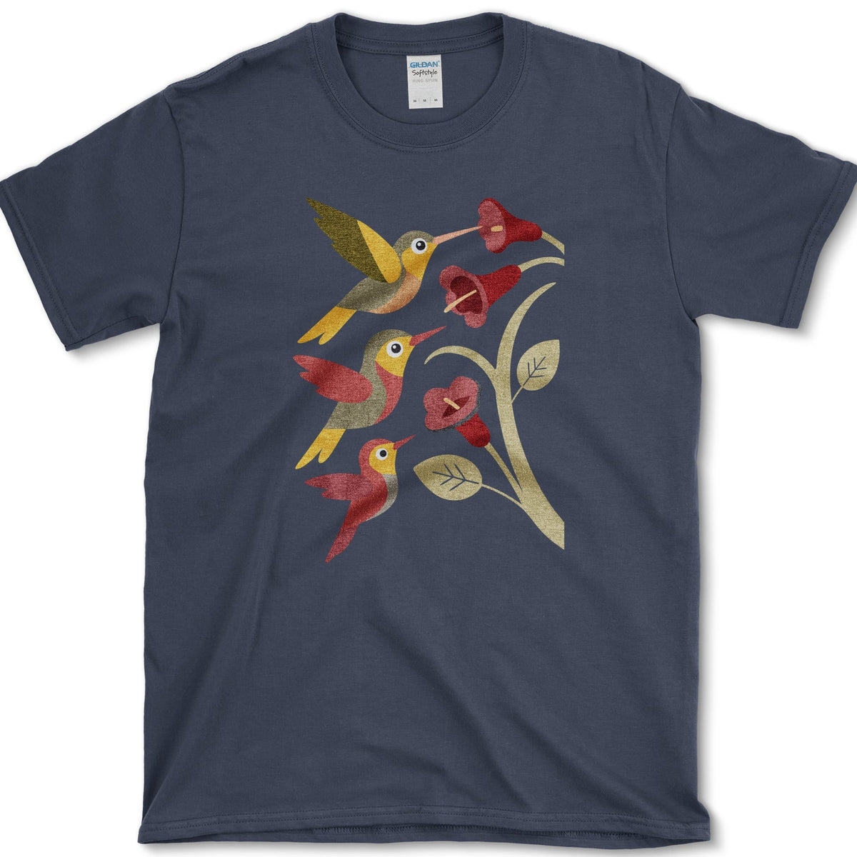Hummingbird Harmony Bird Lovers T-Shirt Navy / S Essential Tees