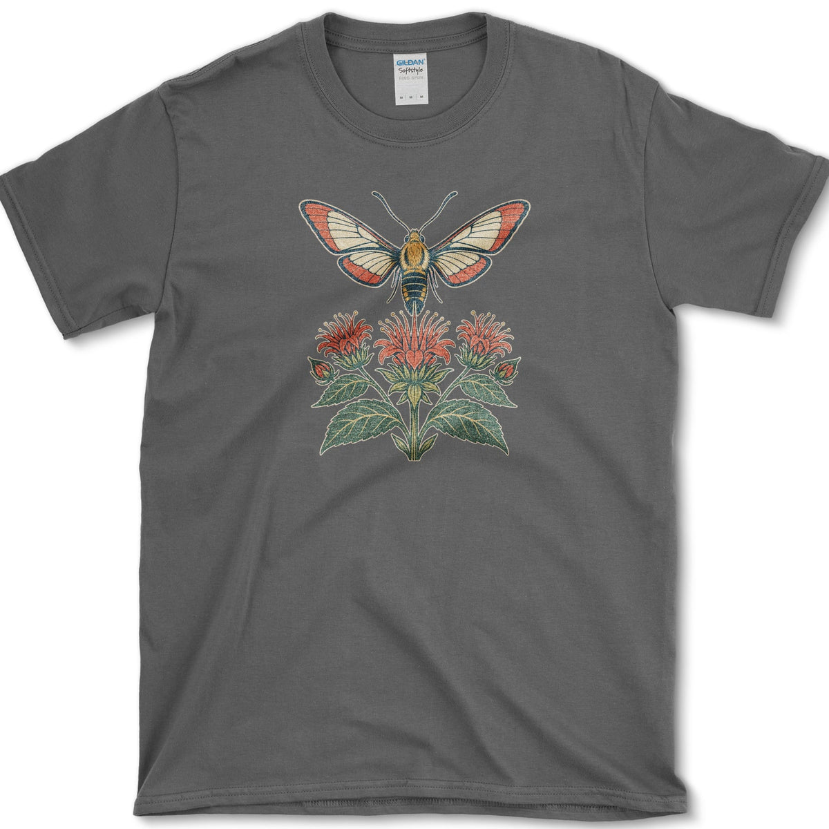 Hummingbird Moth T-Shirt S / Dark Heather Essential Tees