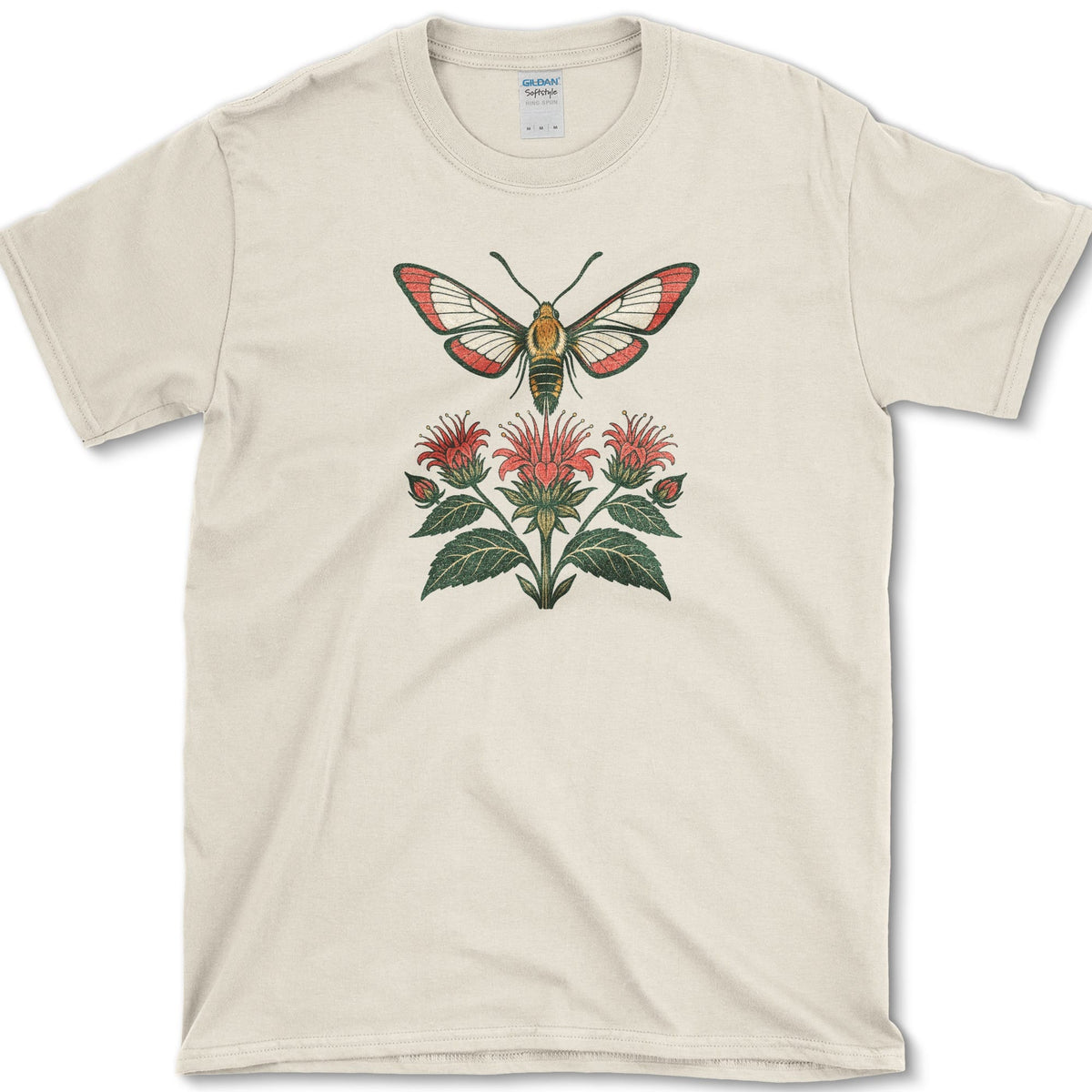 Hummingbird Moth T-Shirt S / Natural Essential Tees