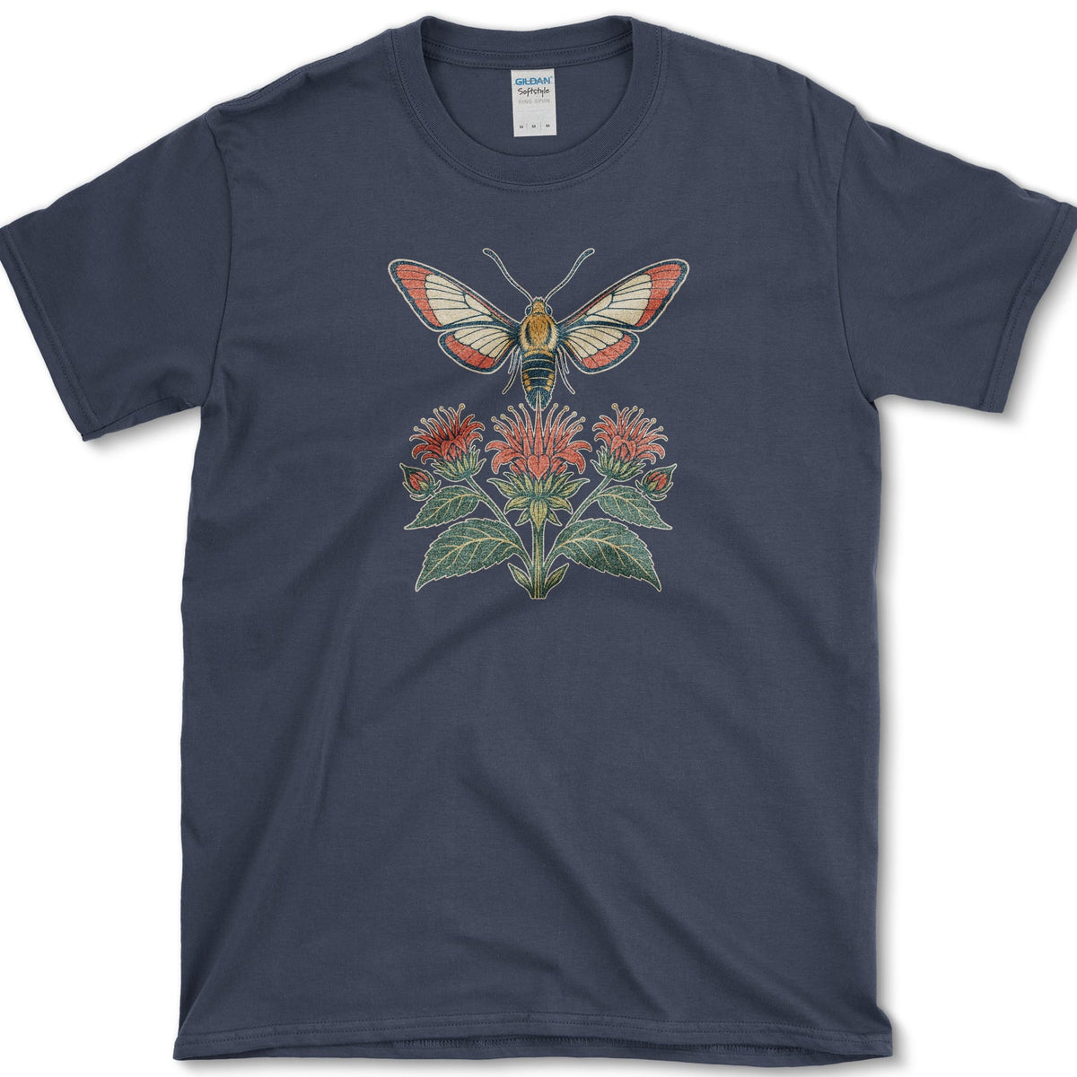 Hummingbird Moth T-Shirt S / Navy Essential Tees