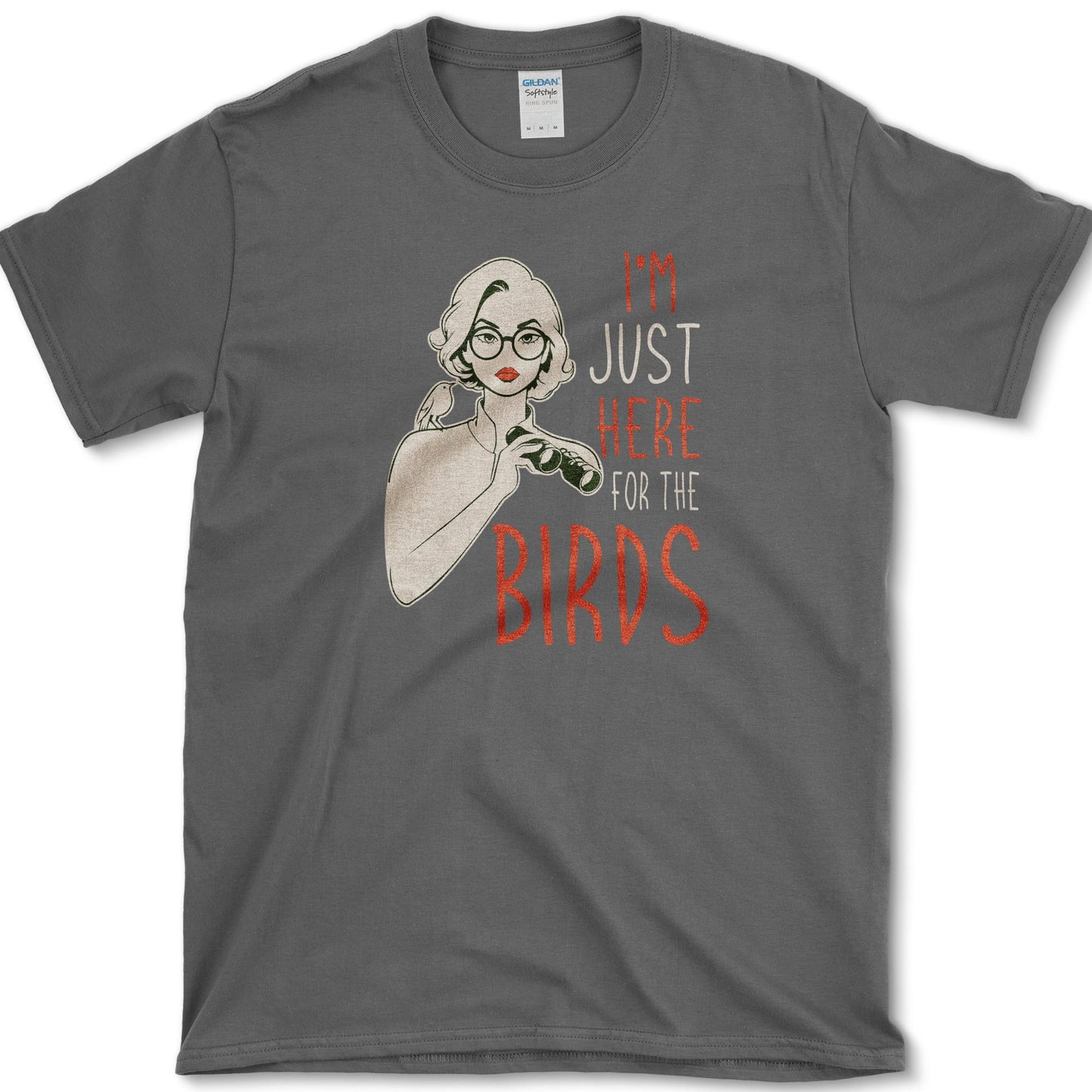 I Am Here 4 Birds T-Shirt Dark Heather / S Essential Tees
