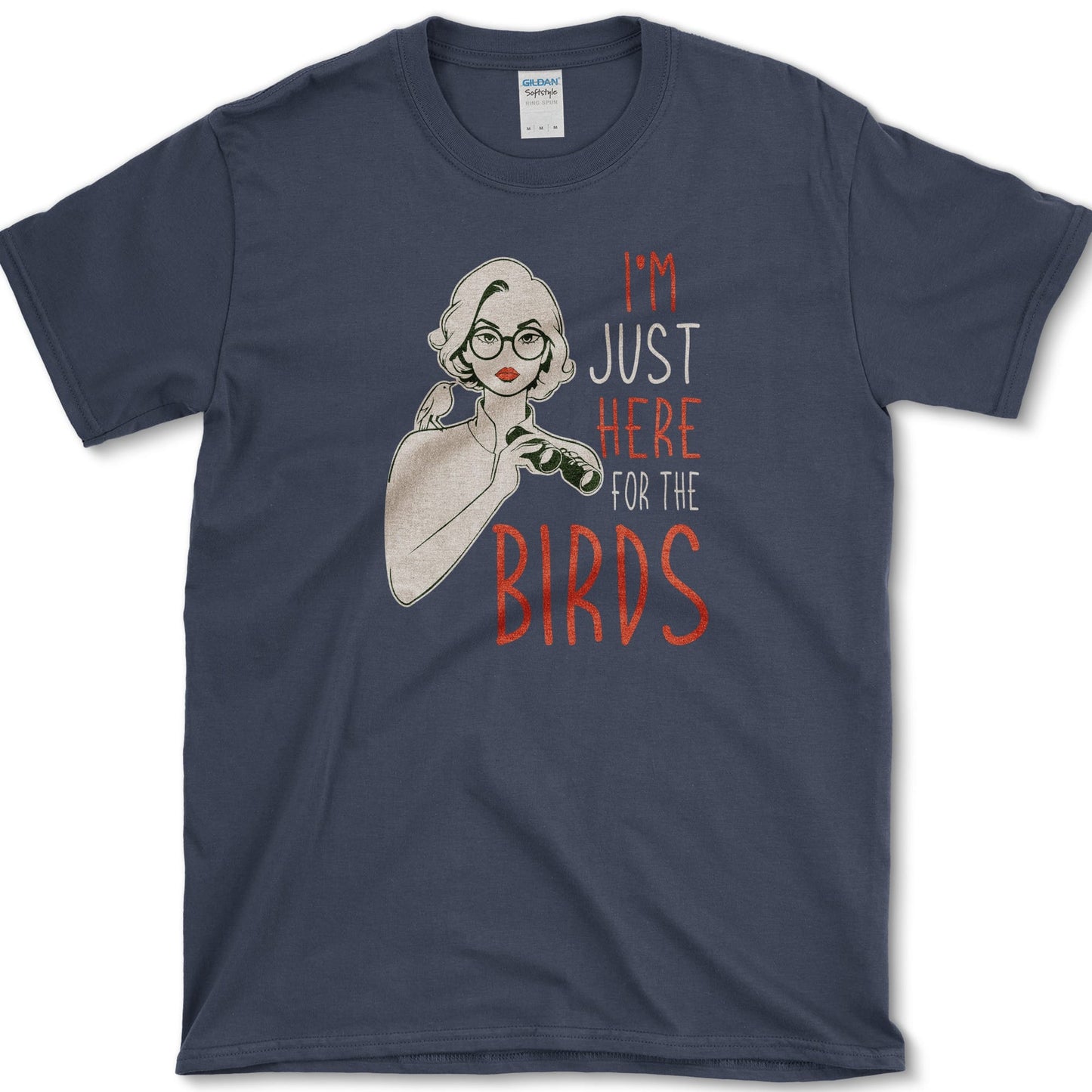 I Am Here 4 Birds T-Shirt Navy / S Essential Tees