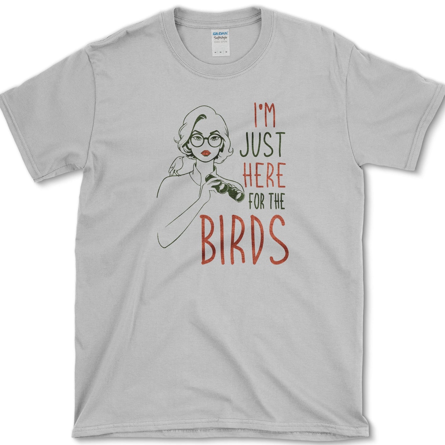 I Am Here 4 Birds T-Shirt Sport Grey / S Essential Tees