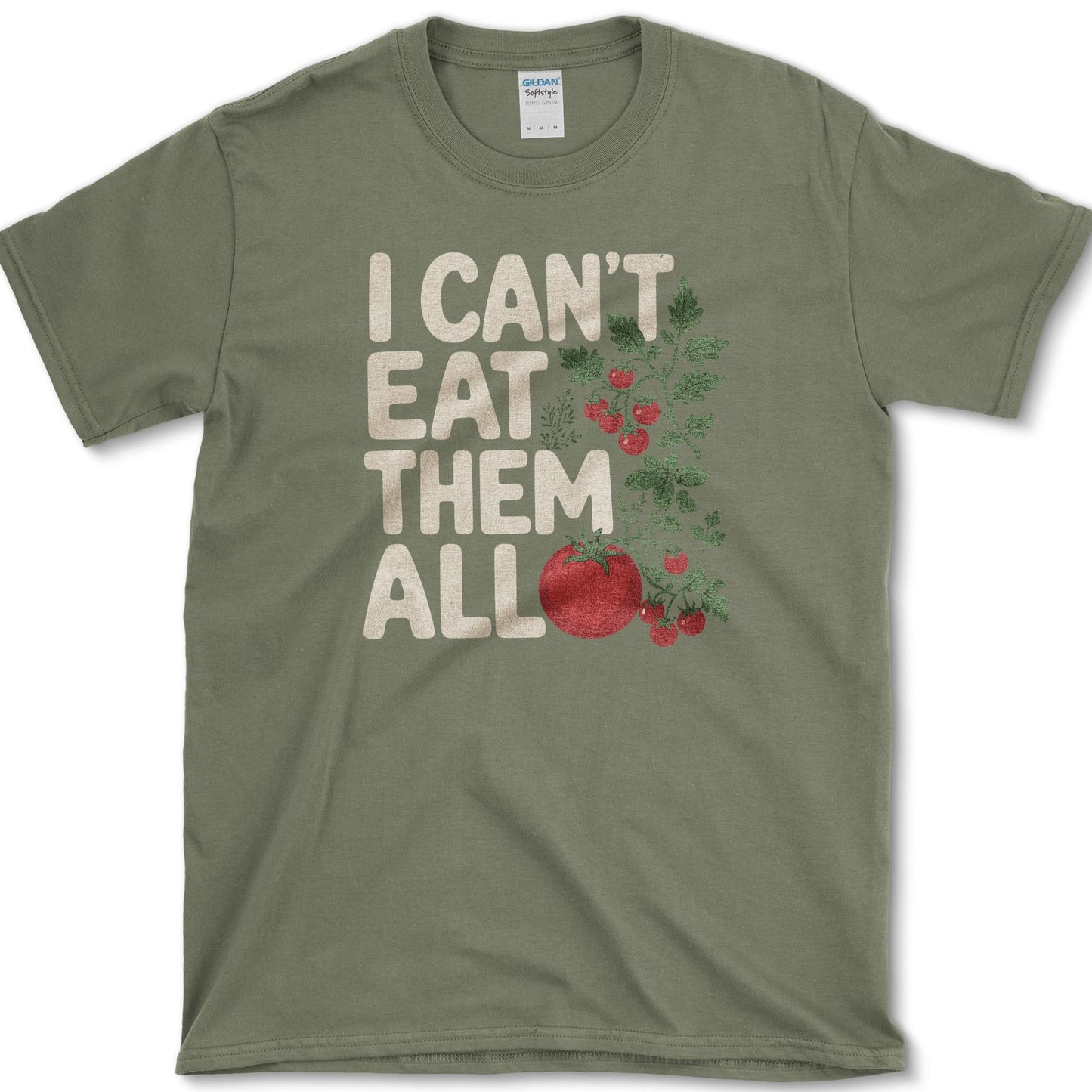 I Can't Eat Them All T-Shirt S / Military Green Essential Tees