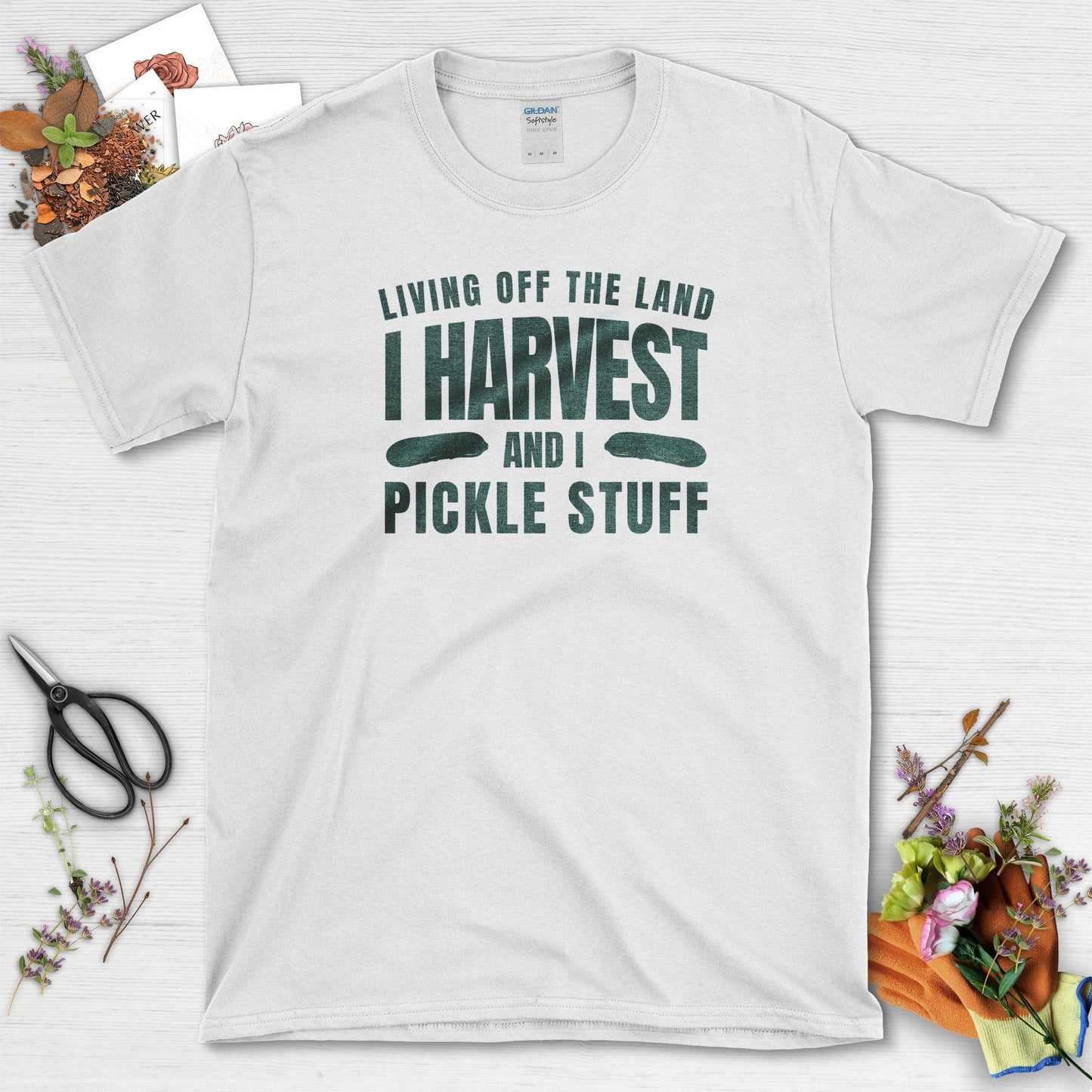 I Harvest & Pickle Stuff T-Shirt White / S T-Shirt