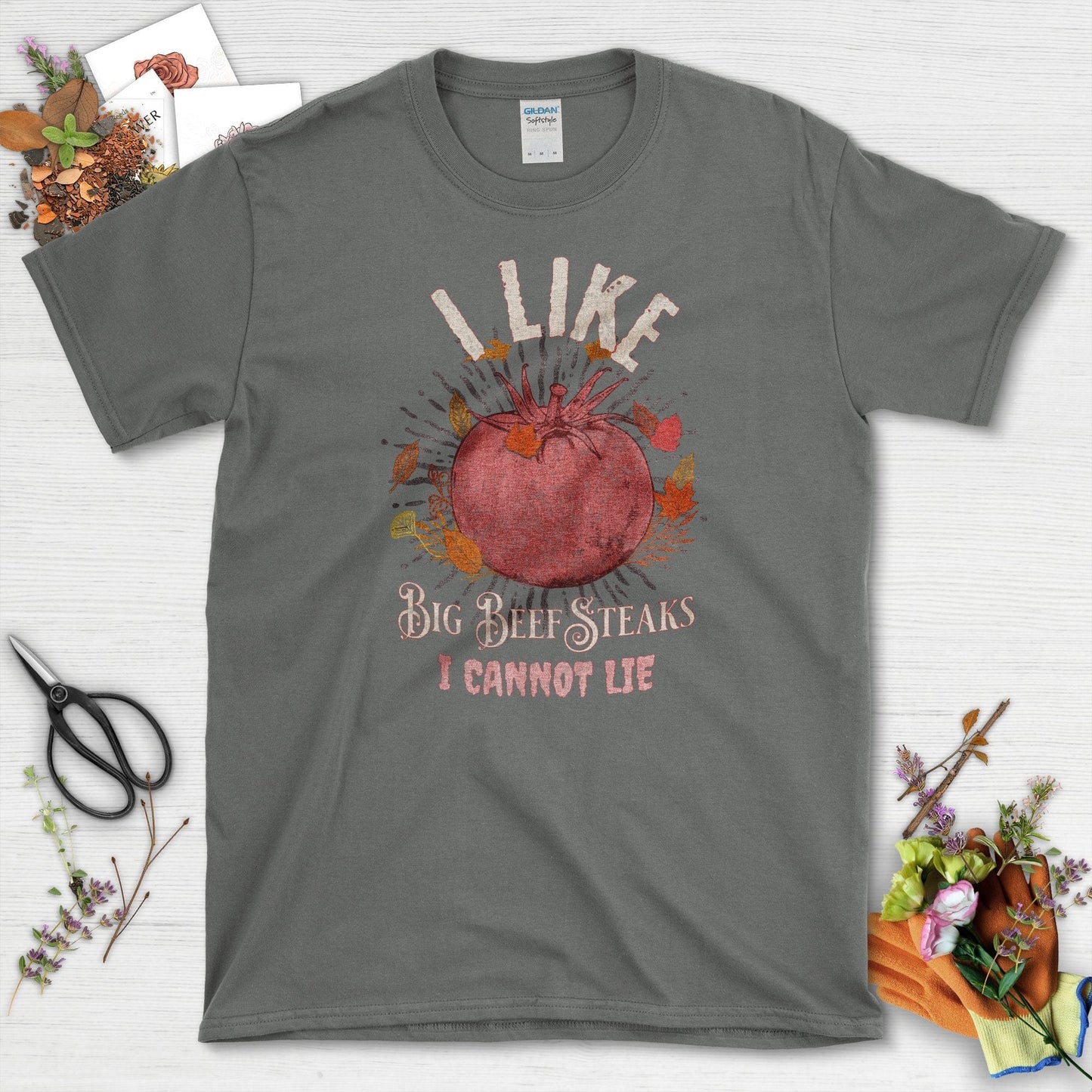 I Like Big Beef Steaks T-Shirt Charcoal / S T-Shirt