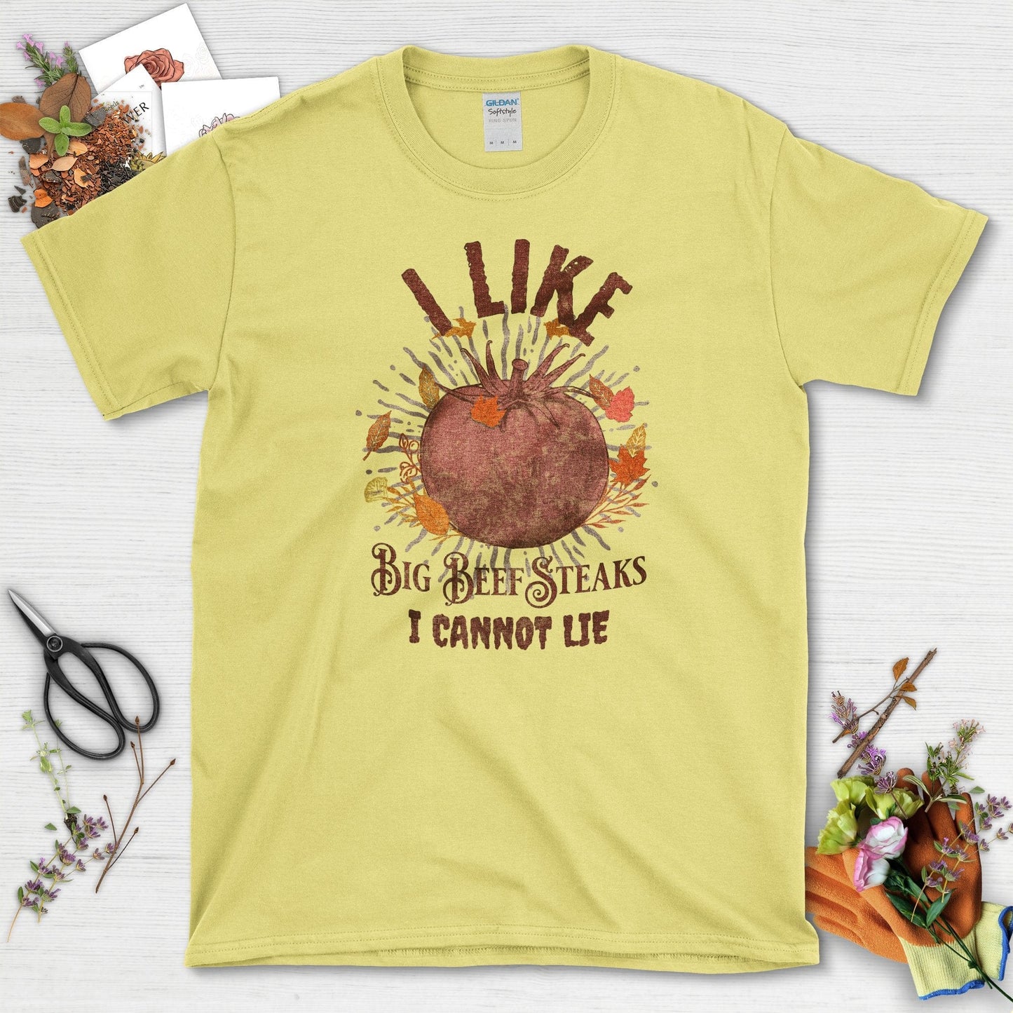 I Like Big Beef Steaks T-Shirt Cornsilk / S T-Shirt