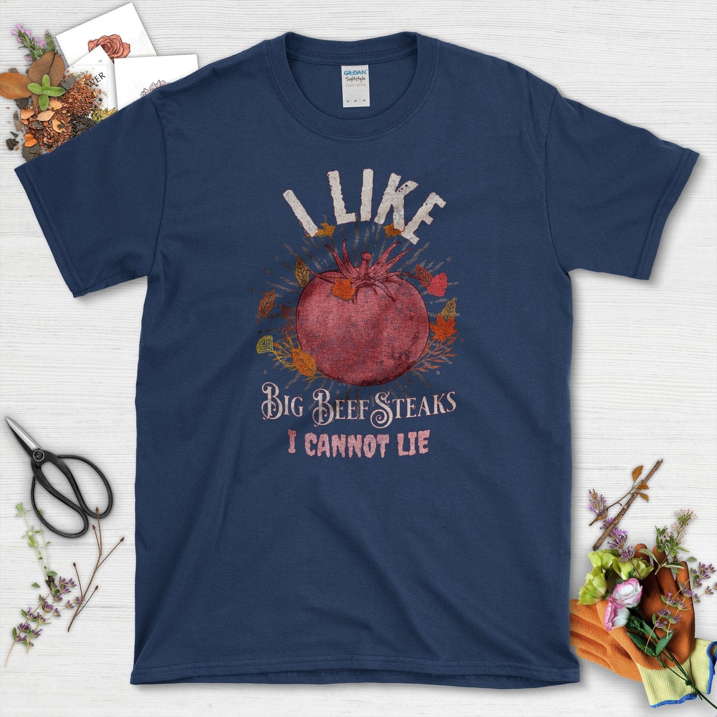 I Like Big Beef Steaks T-Shirt Navy / S T-Shirt