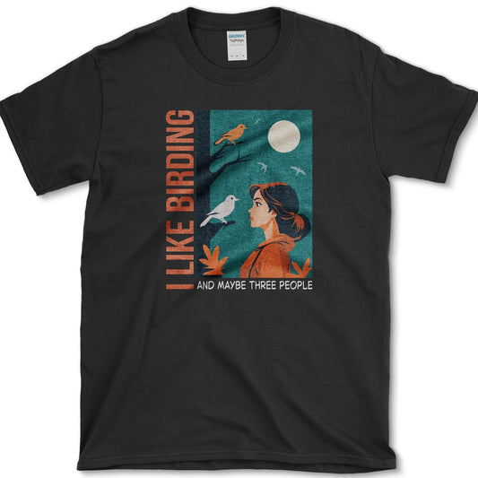 I Like Birding T-Shirt Black / S Essential Tees