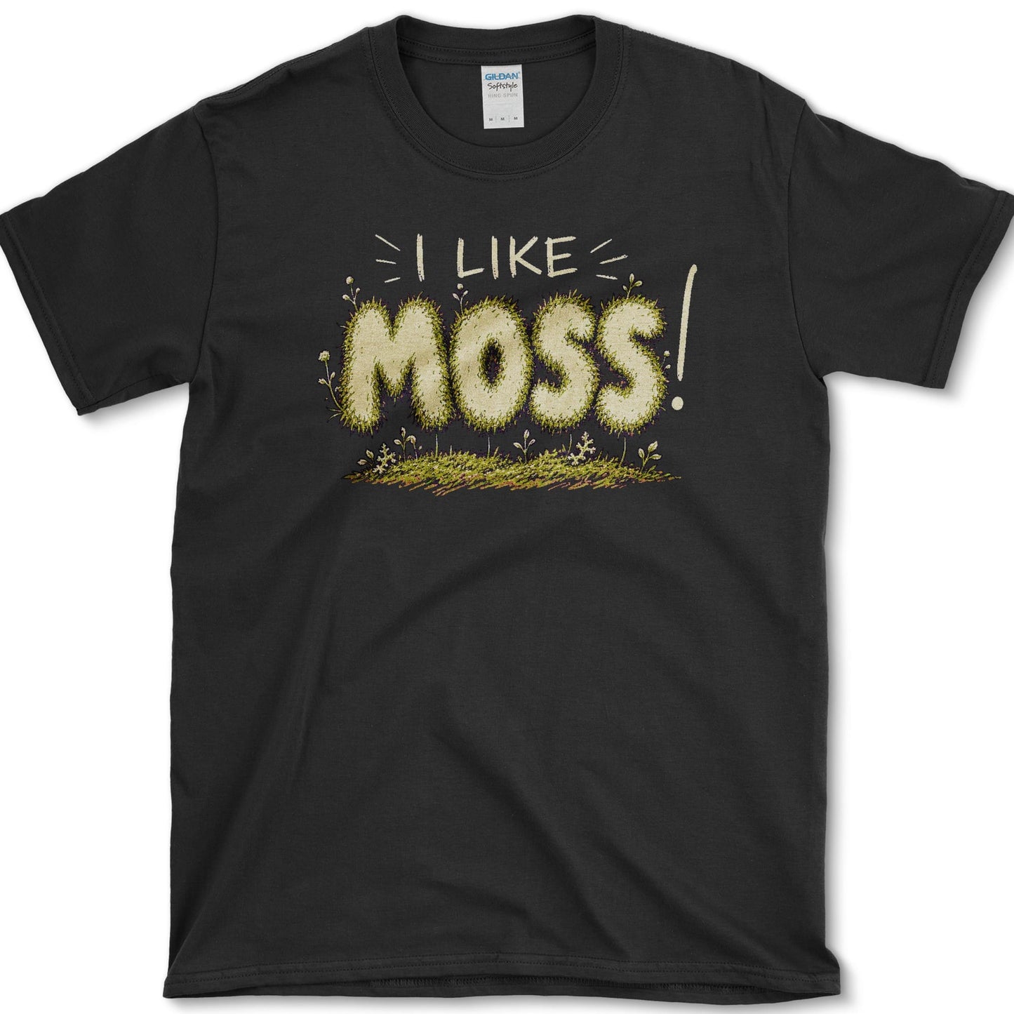 I Like Moss T-Shirt S / Black Essential Tees