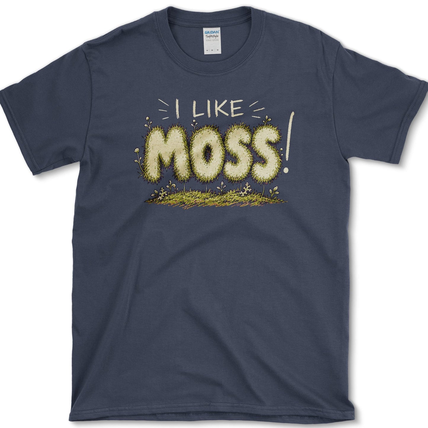 I Like Moss T-Shirt S / Navy Essential Tees
