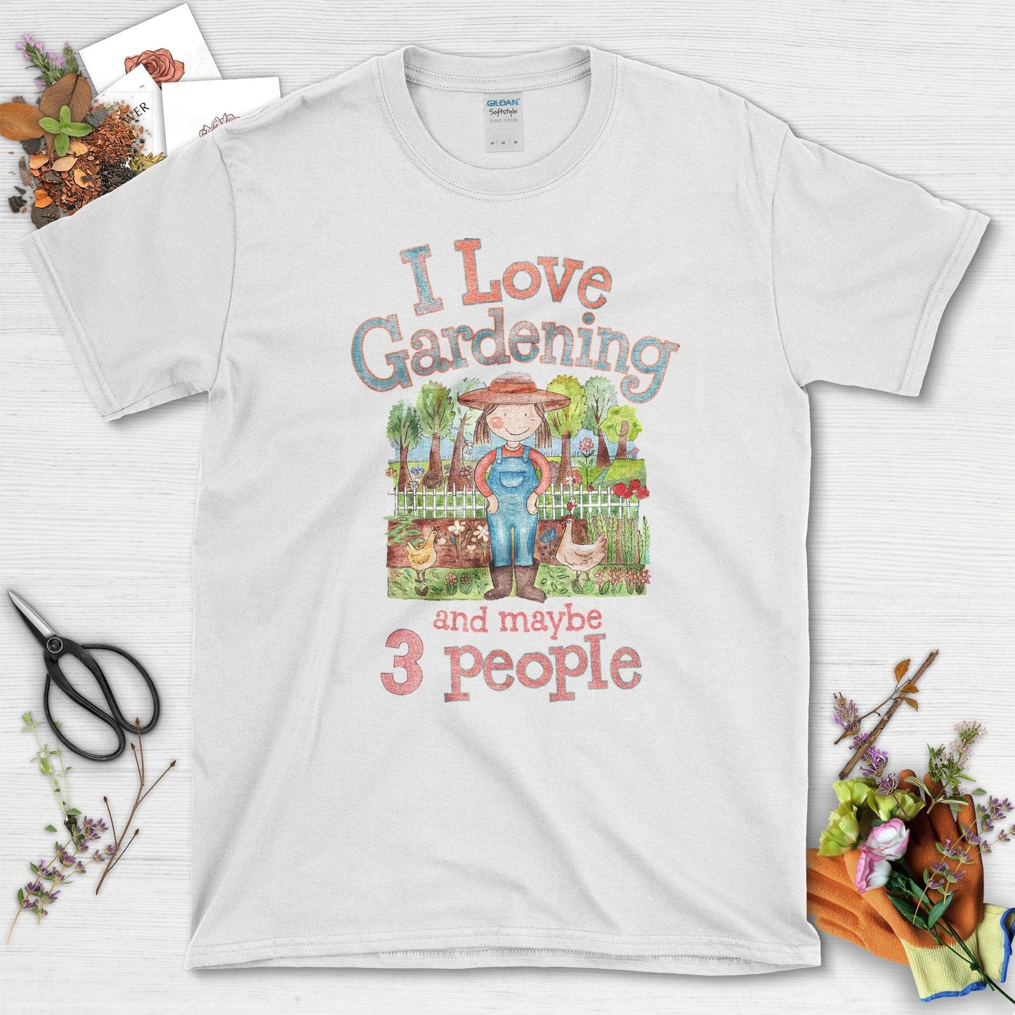 I Love Gardening T-Shirt White / S T-Shirt