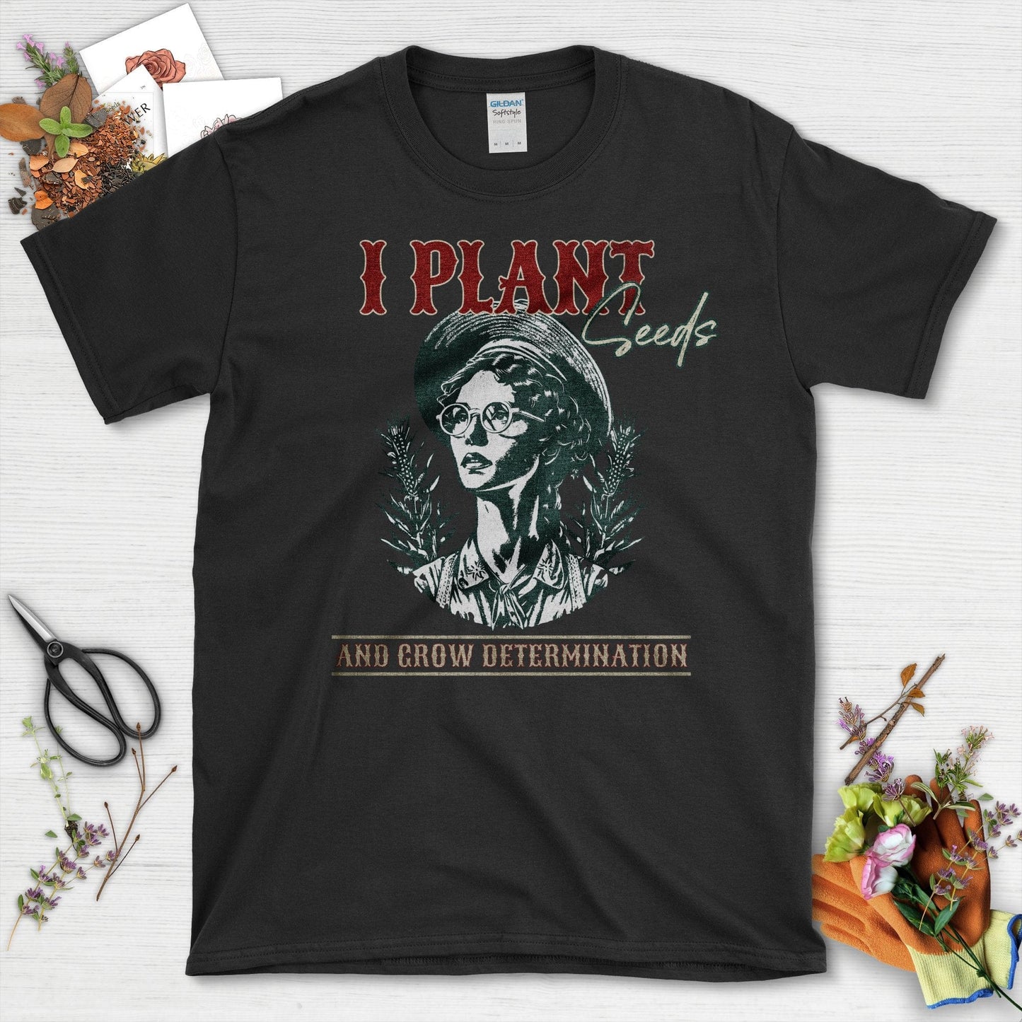 I Plant Seeds and Grow Determination T-Shirt Black / S T-Shirt