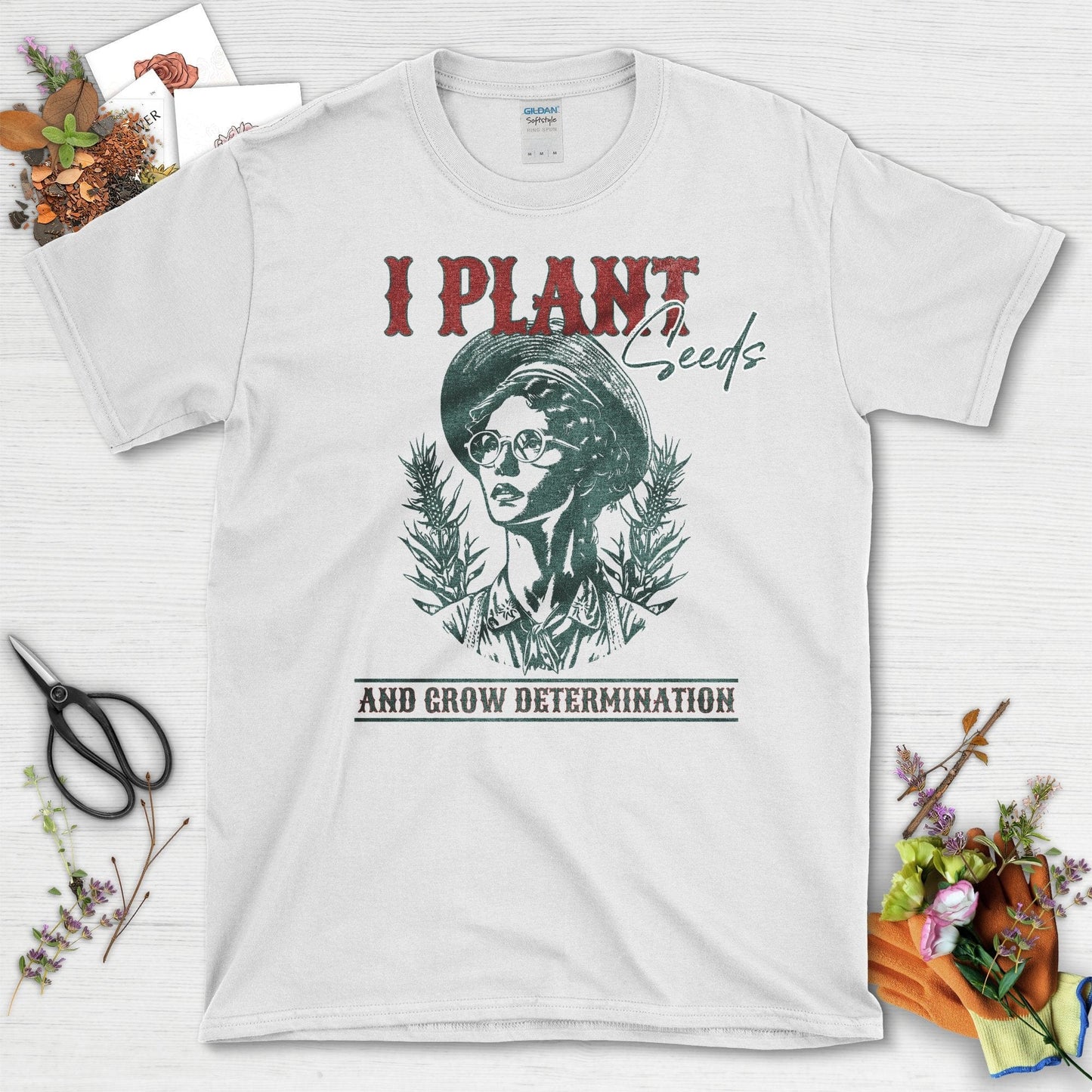 I Plant Seeds and Grow Determination T-Shirt White / S T-Shirt