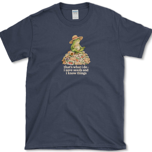 I Save Seeds T-Shirt Navy / S Essential Tees