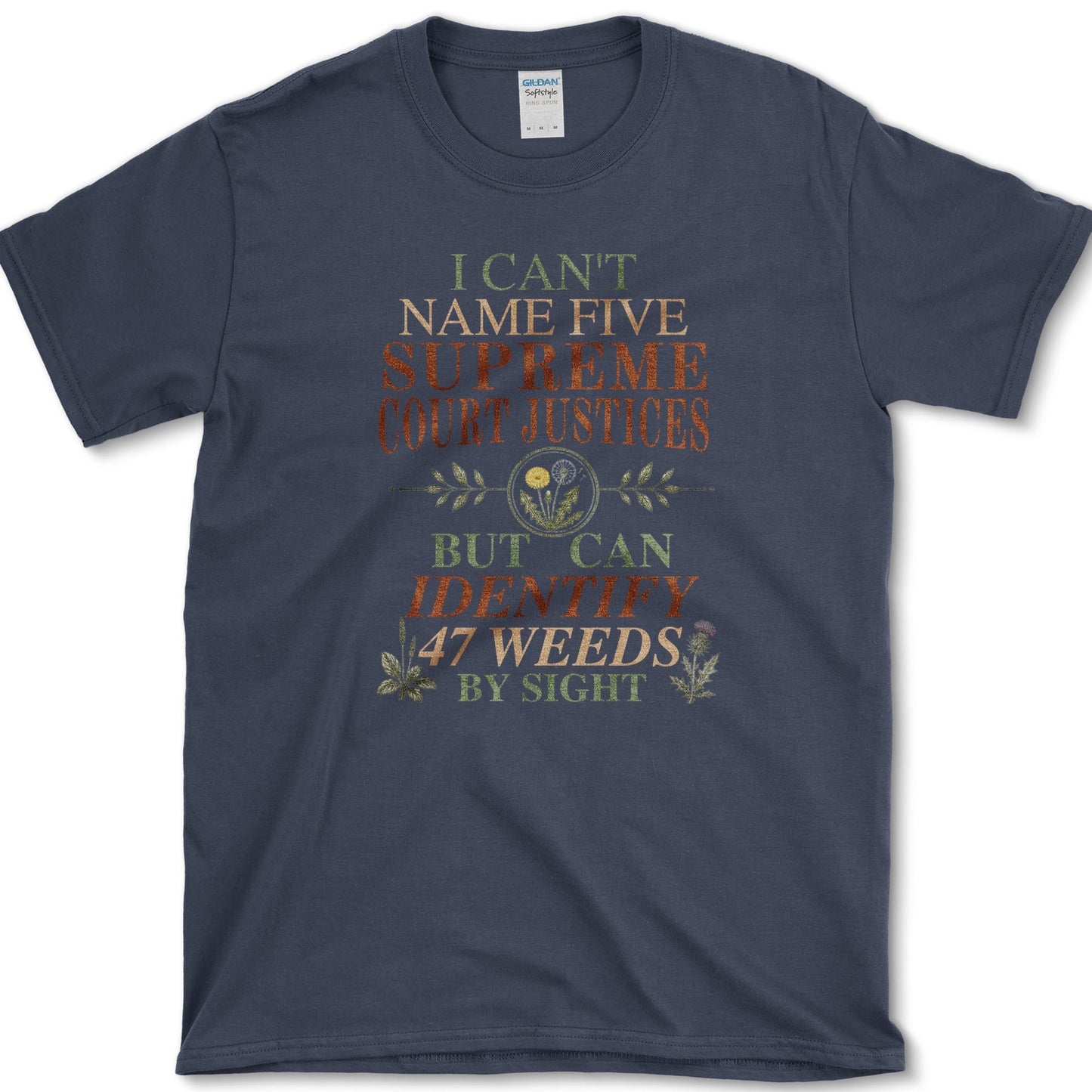 Identify 47 Weeds T-Shirt S / Navy Essential Tees
