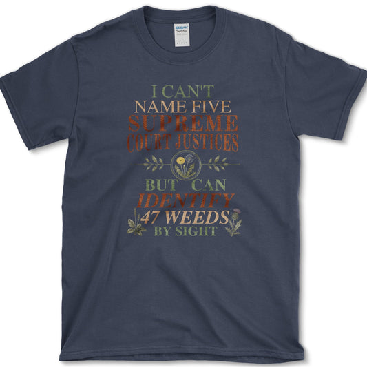 Identify 47 Weeds T-Shirt S / Navy Essential Tees