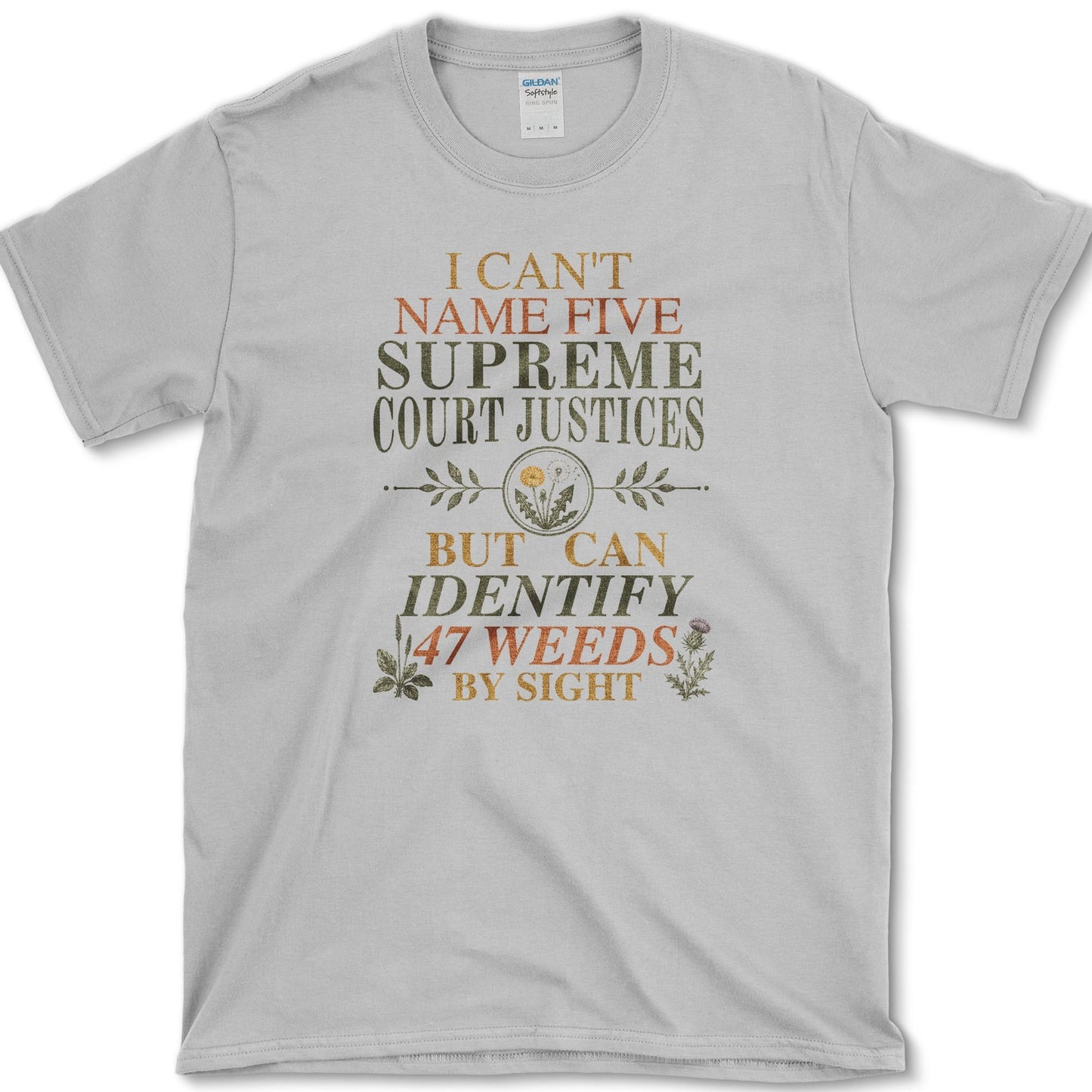 Identify 47 Weeds T-Shirt S / Sport Grey Essential Tees