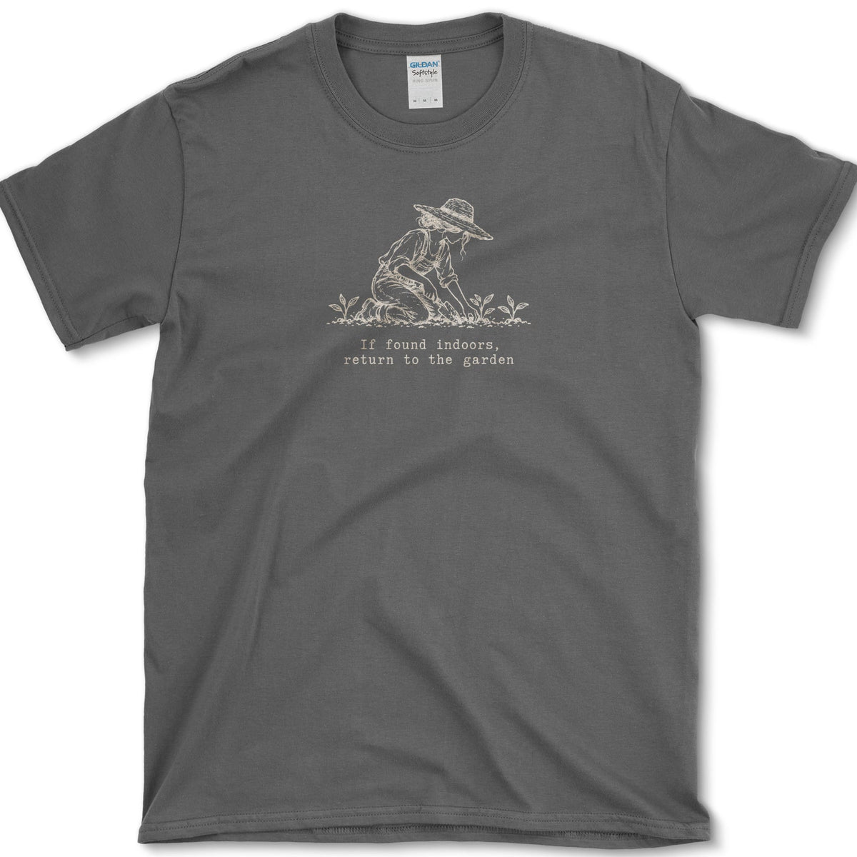 If Found Indoors T-Shirt Dark Heather / S Essential Tees