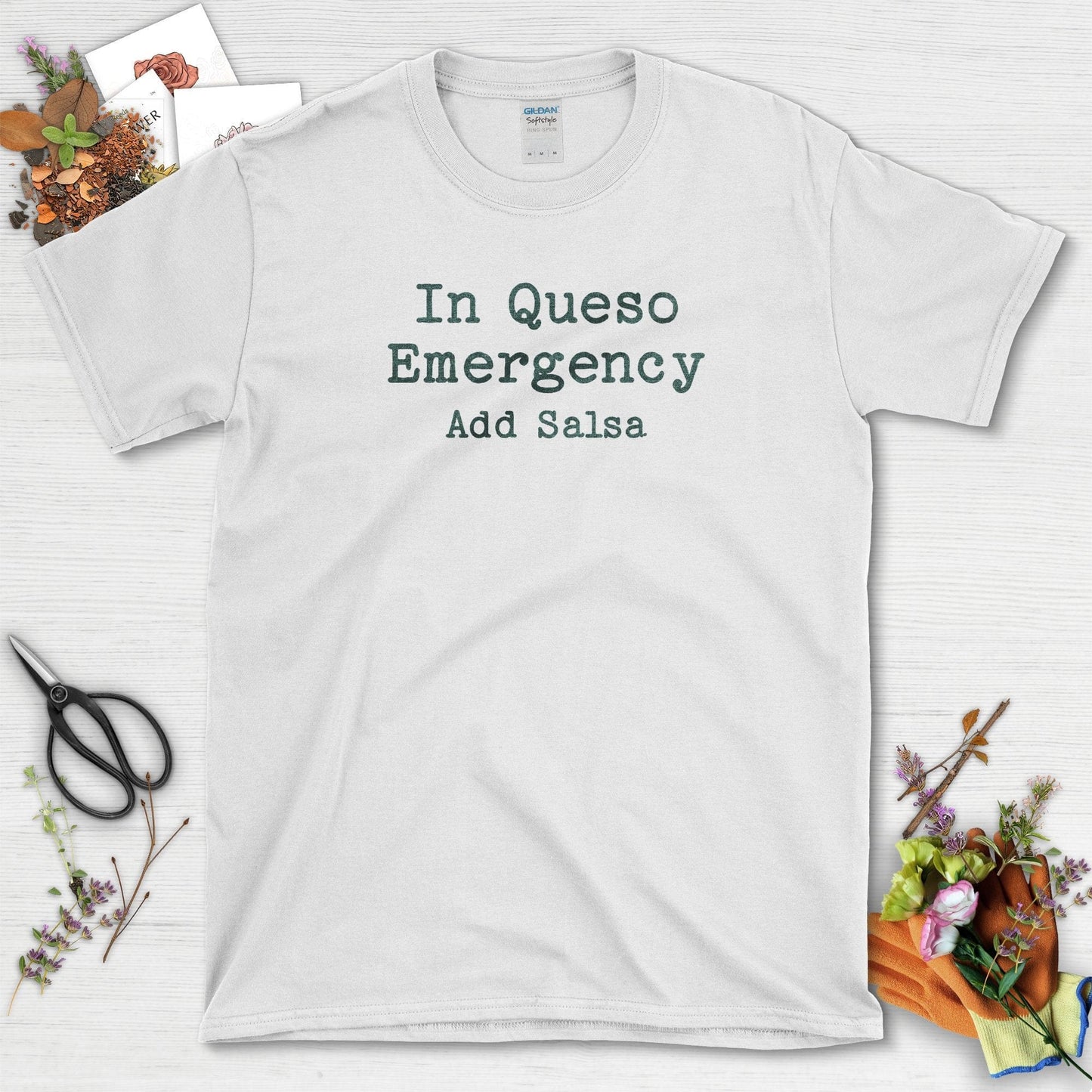 In Queso Emergency Add Salsa T-Shirt White / S T-Shirt