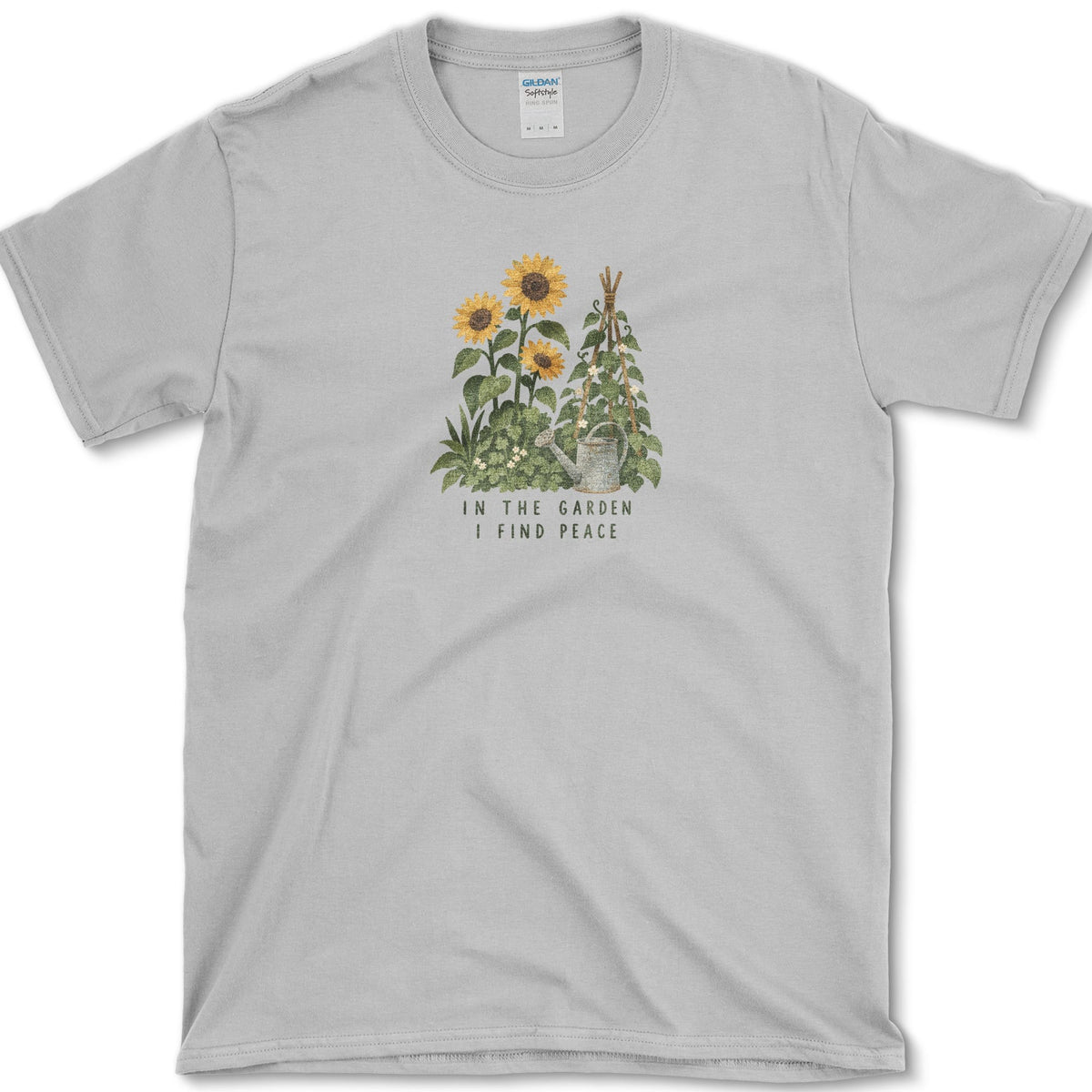 In The Garden I Find Peace T-Shirt Sport Grey / S Essential Tees