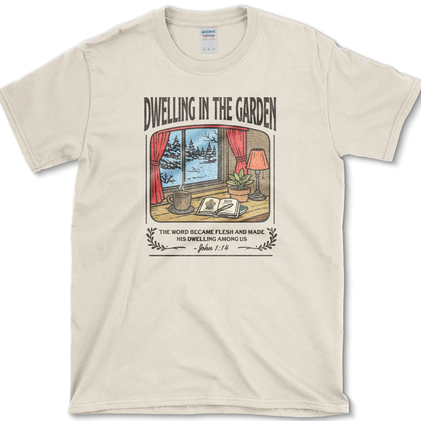 In the Garden T-Shirt Natural / S Physical Item