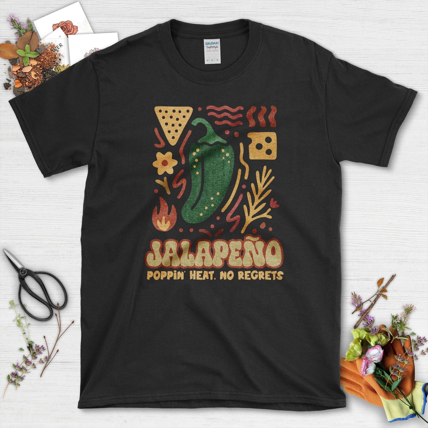 Jalapeno No Regrets T-Shirt Black / M Physical Item