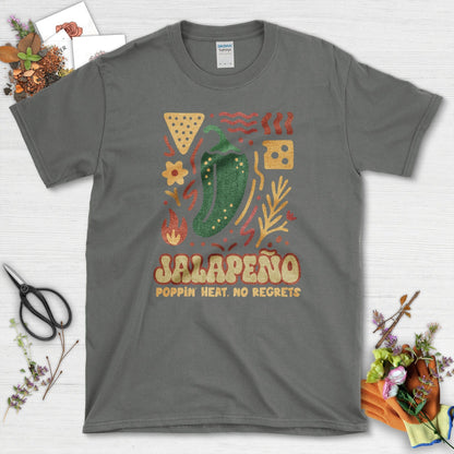 Jalapeno No Regrets T-Shirt Charcoal / M Physical Item