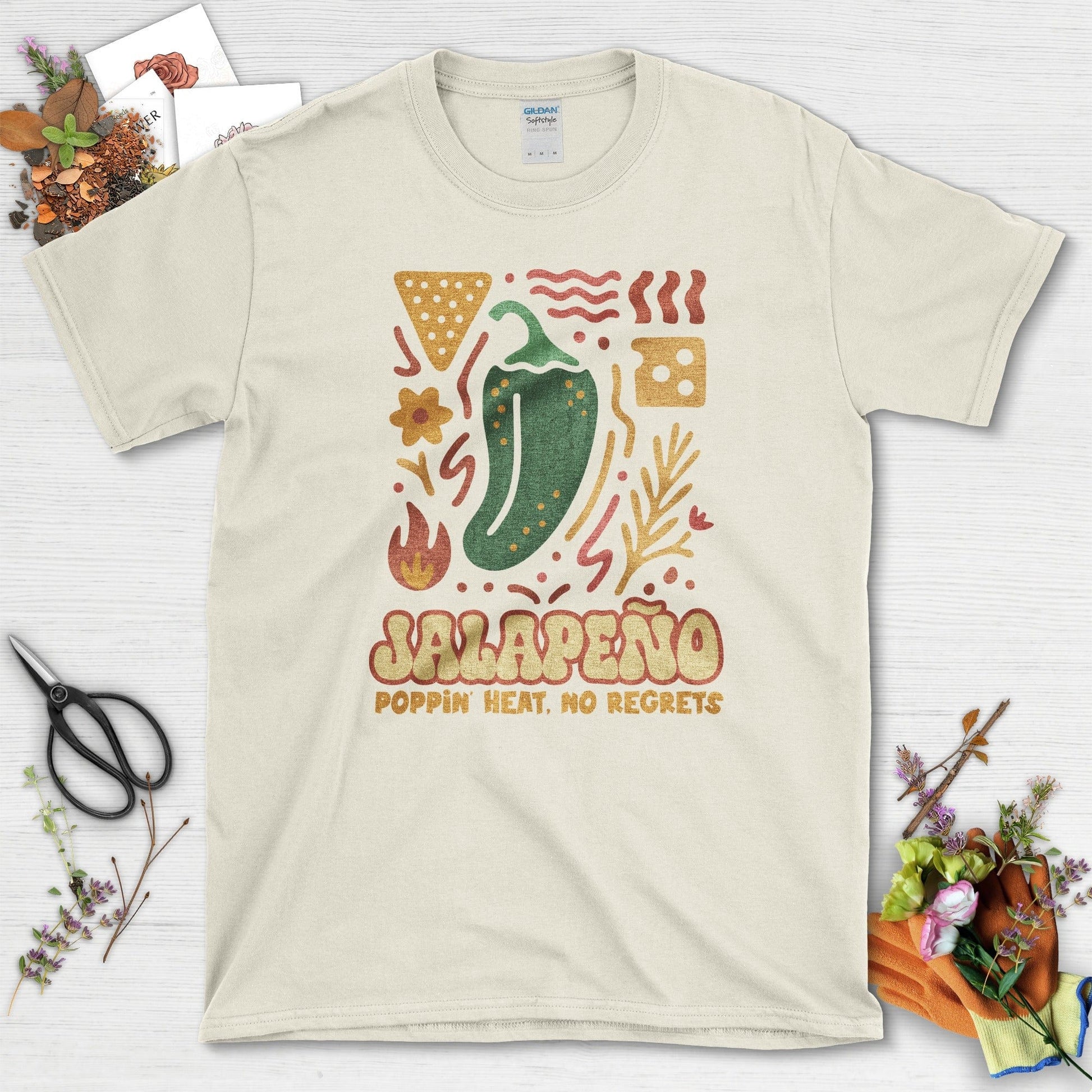 Jalapeno No Regrets T-Shirt Natural / M Physical Item