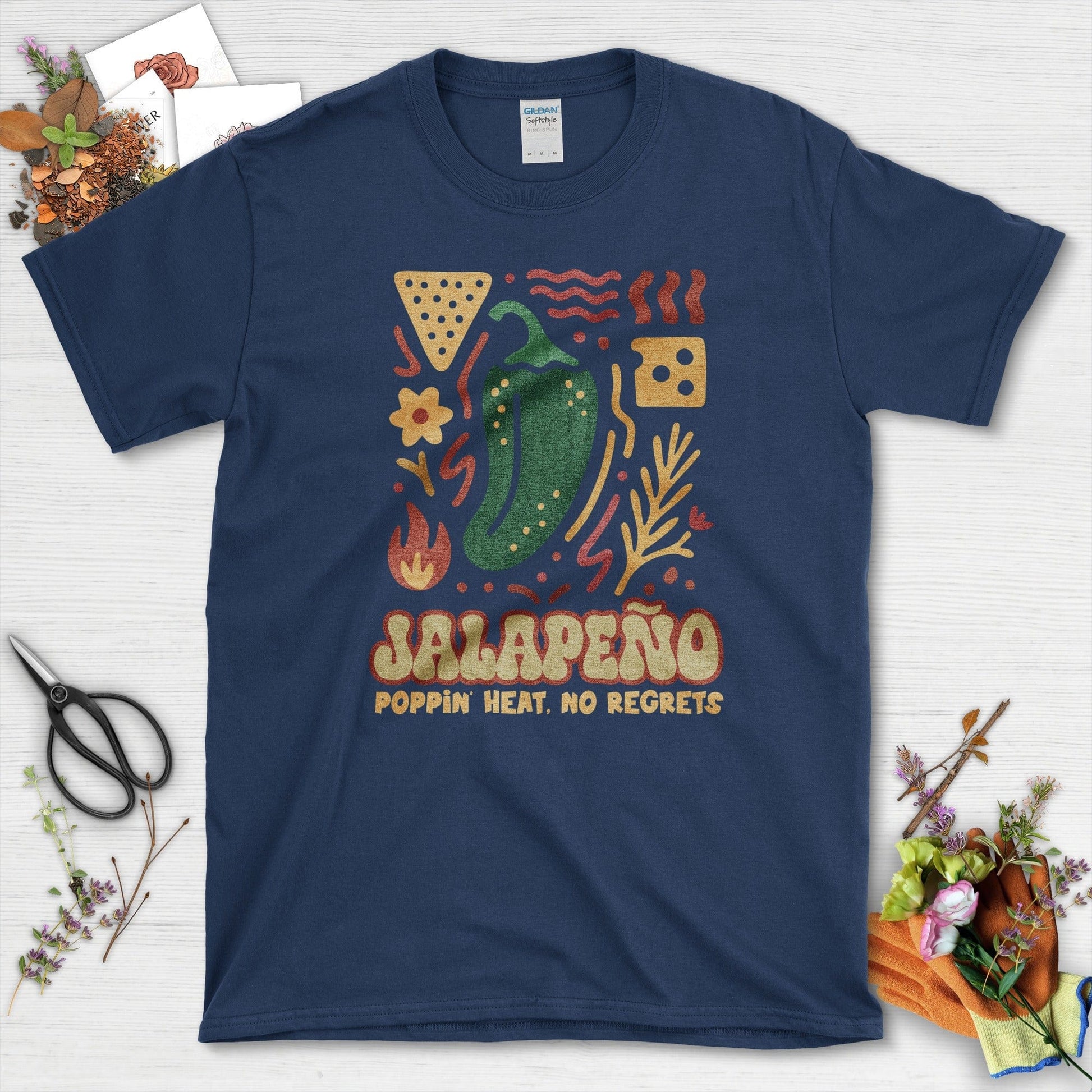 Jalapeno No Regrets T-Shirt Navy / M Physical Item
