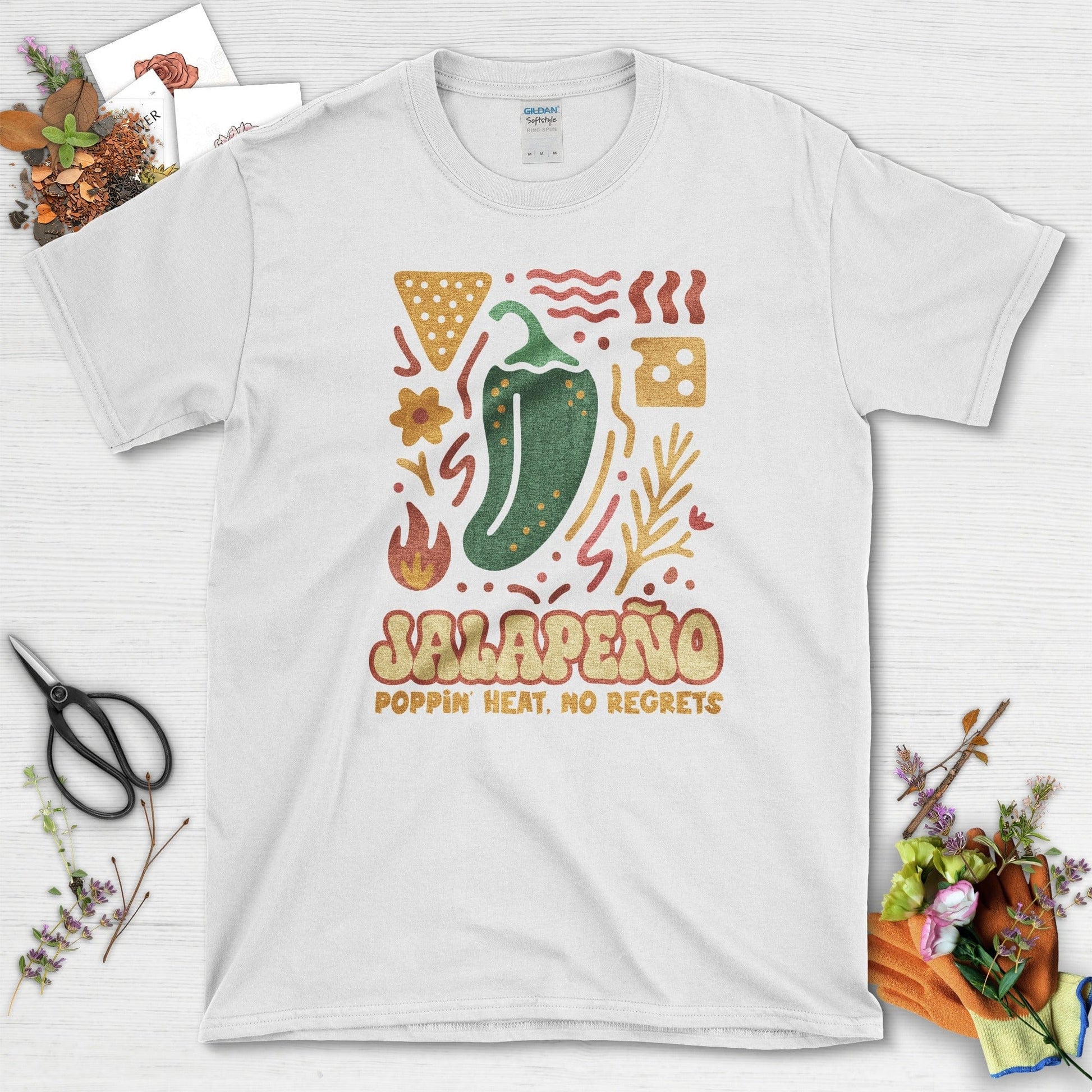 Jalapeno No Regrets T-Shirt White / M Physical Item
