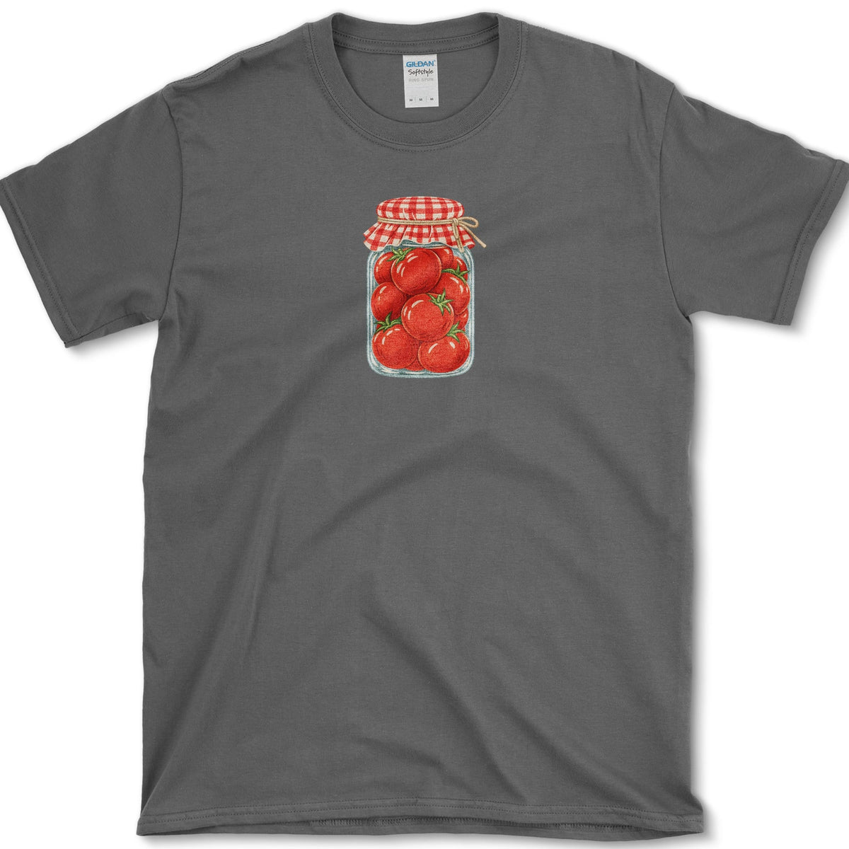 Jar Of Tomatoes T-Shirt Dark Heather / S Essential Tees