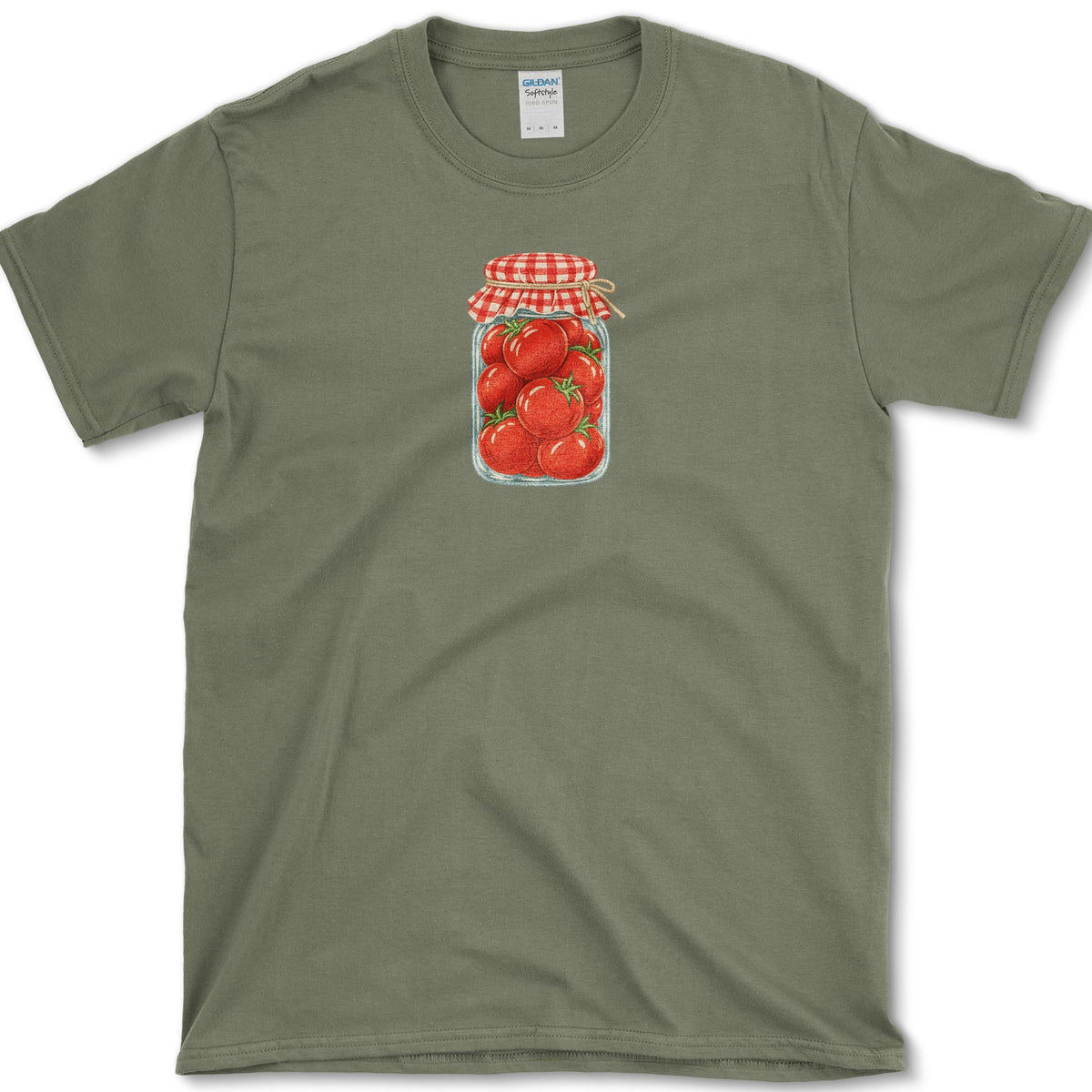 Jar Of Tomatoes T-Shirt Military Green / S Essential Tees