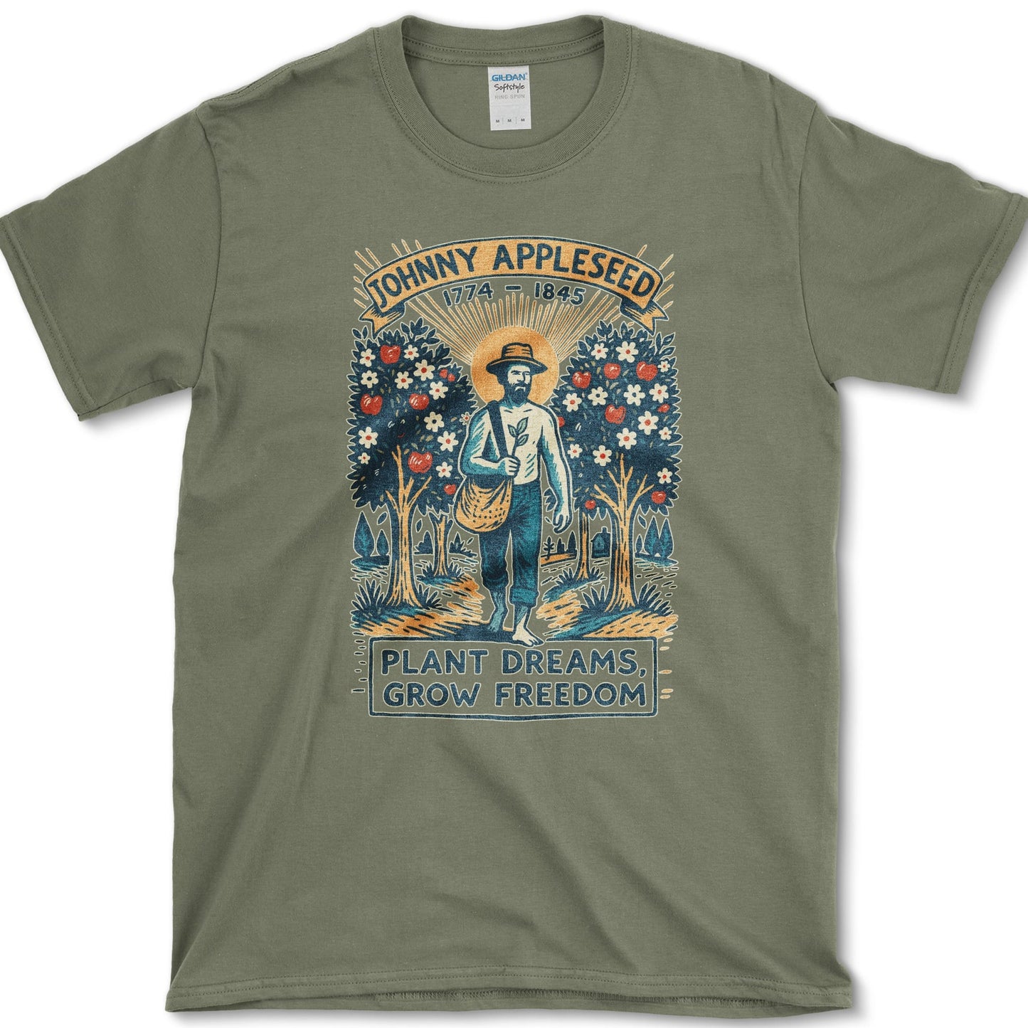 Johnny Appleseed T-Shirt Military Green / S Essential Tees
