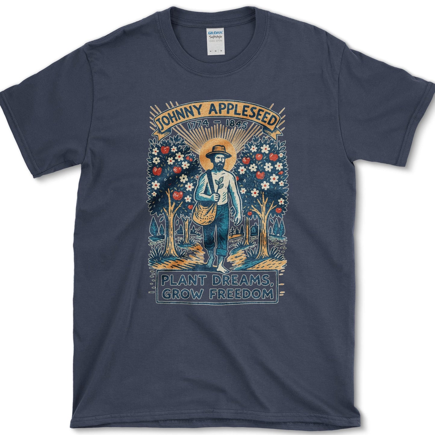 Johnny Appleseed T-Shirt Navy / S Essential Tees