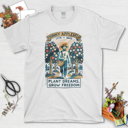 Johnny Appleseed T-Shirt T-Shirts / S / White Physical Item