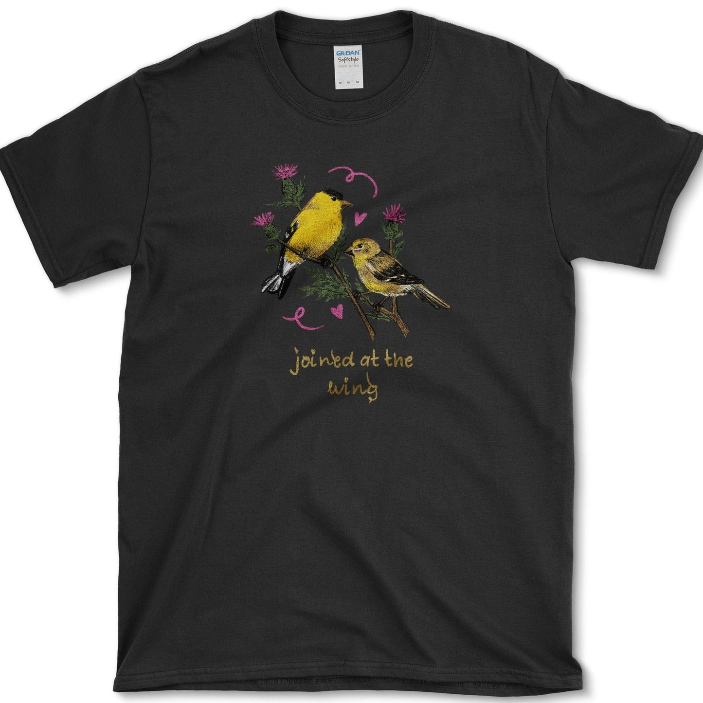 Joined At The Wing T-Shirt Essential Tees / S / Black Physical Item