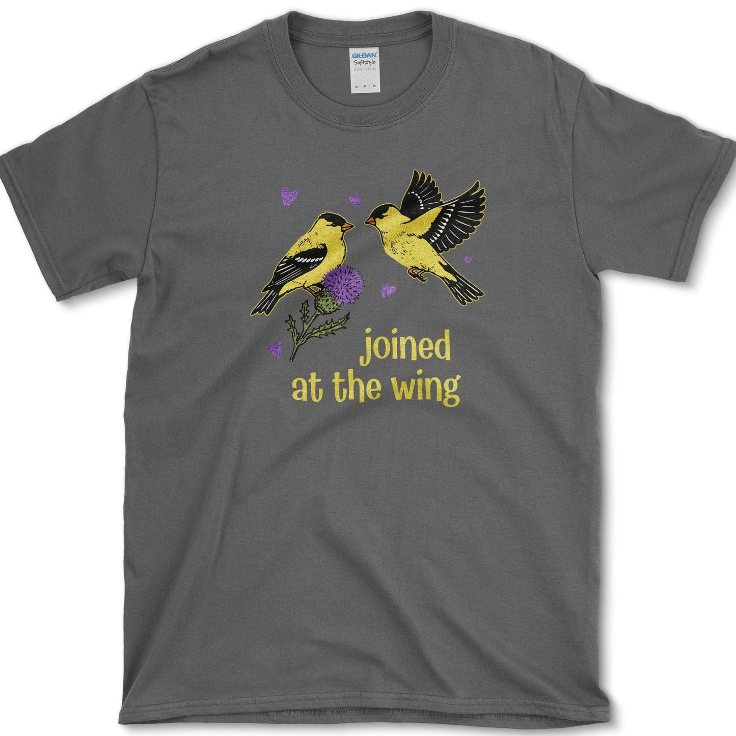Joined at the Wing T-Shirt Essential Tees / S / Dark Heather Physical Item
