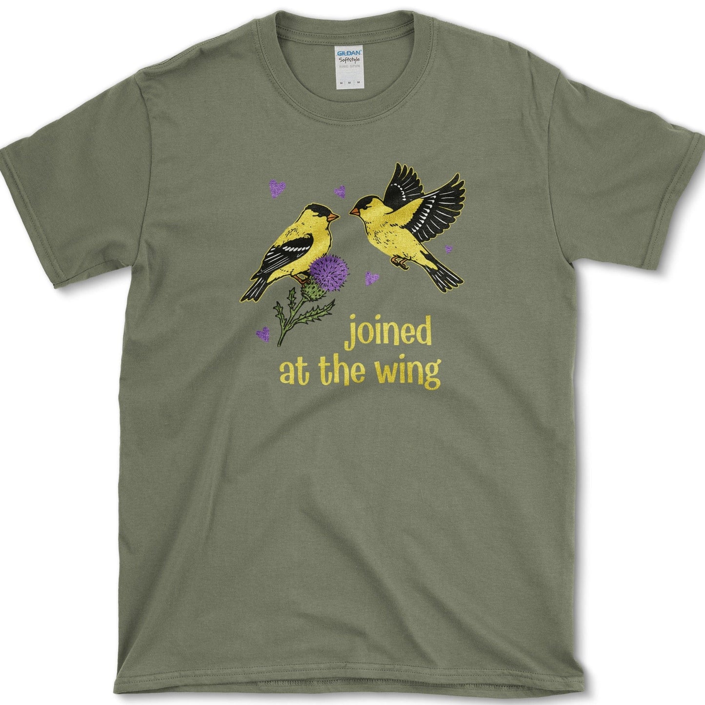 Joined at the Wing T-Shirt Essential Tees / S / Military Green Physical Item