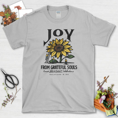 Joy From Grateful Souls T-Shirt Essential Tees / S / Sport Grey Physical Item